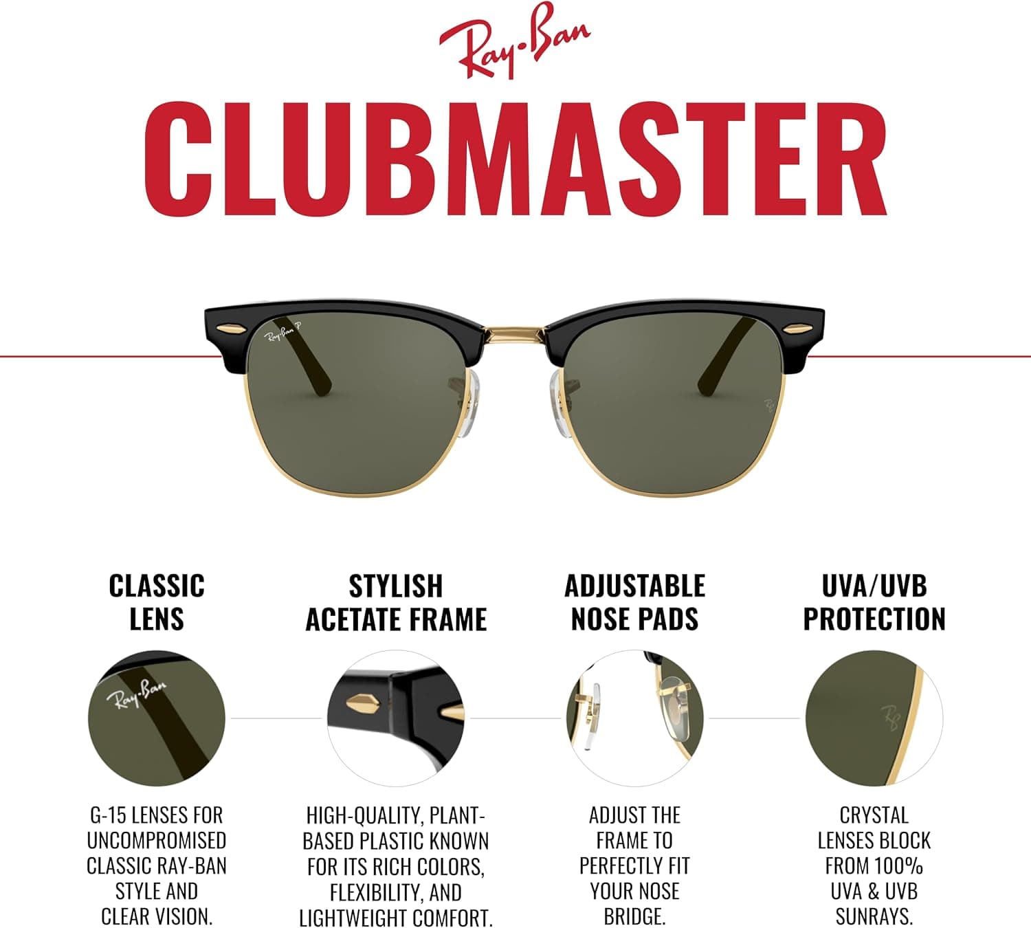 عینک آفتابی Ray-Ban مدل RB3016 سایز 49mm عینک آفتابی Ray-Ban مدل RB3016 سایز 49mm