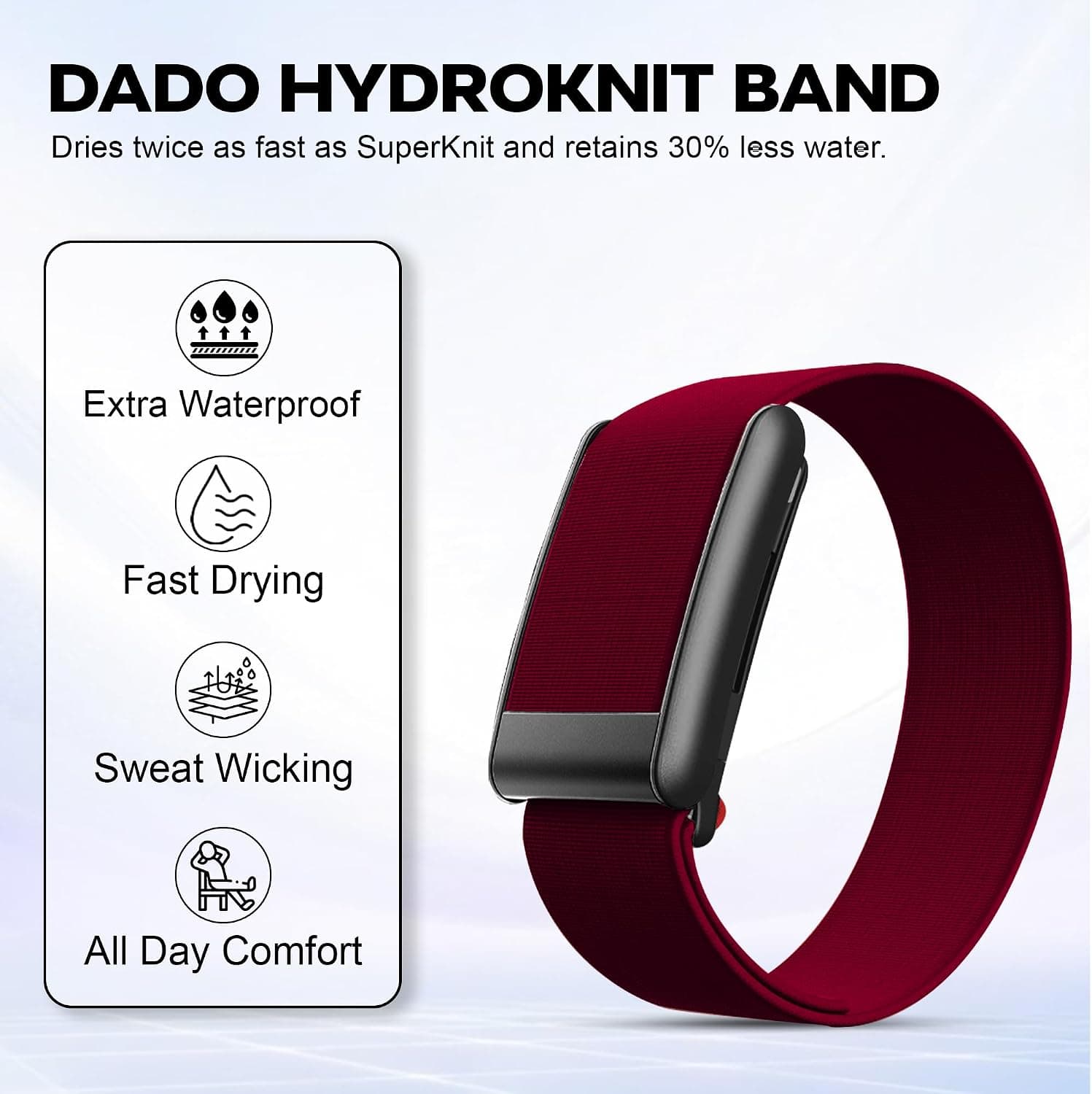 بند ورزشی نایلونی ضدآب Dado HydroKnit سازگار با WHOOP 5.0، One، Peak و Life بند ورزشی نایلونی ضدآب Dado HydroKnit سازگار با WHOOP 5.0، One، Peak و Life