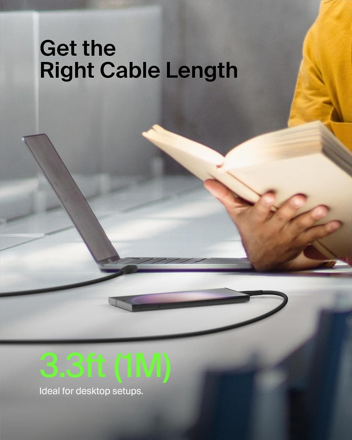 کابل شارژ Belkin Fast Charge USB-C به USB-A 1m مشکی کابل شارژ Belkin Fast Charge USB-C به USB-A 1m مشکی