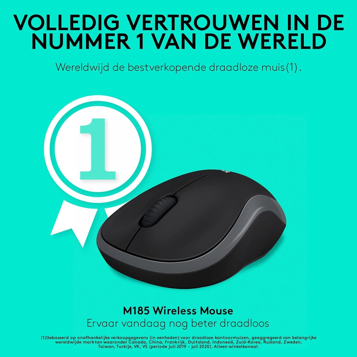 ماوس بیسیم Logitech مدل M185، حسگر اپتیکال 1.000 DPI، خاکستری ماوس بیسیم Logitech مدل M185، حسگر اپتیکال 1.000 DPI، خاکستری