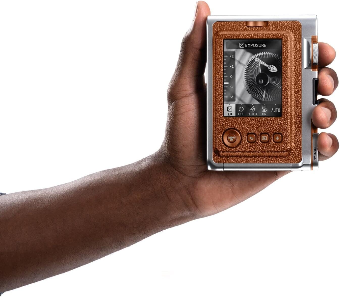 دوربین Fujifilm INSTAX MINI EVO قهوهای دوربین Fujifilm INSTAX MINI EVO قهوهای
