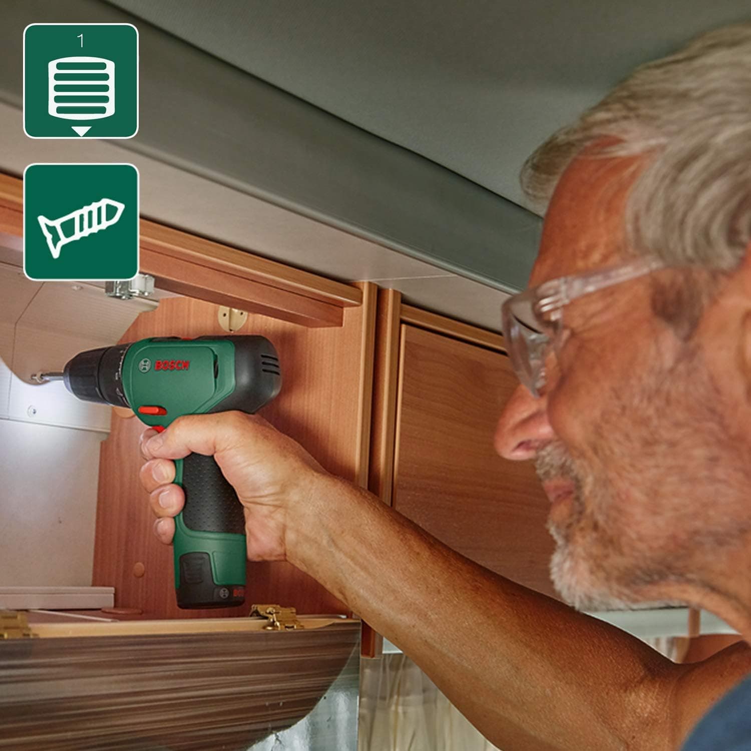 دریل پیچگوشتی شارژی Bosch 12 ولتی با باتری 2.0 Ah مدل EasyDrill 1200 دریل پیچگوشتی شارژی Bosch 12 ولتی با باتری 2.0 Ah مدل EasyDrill 1200