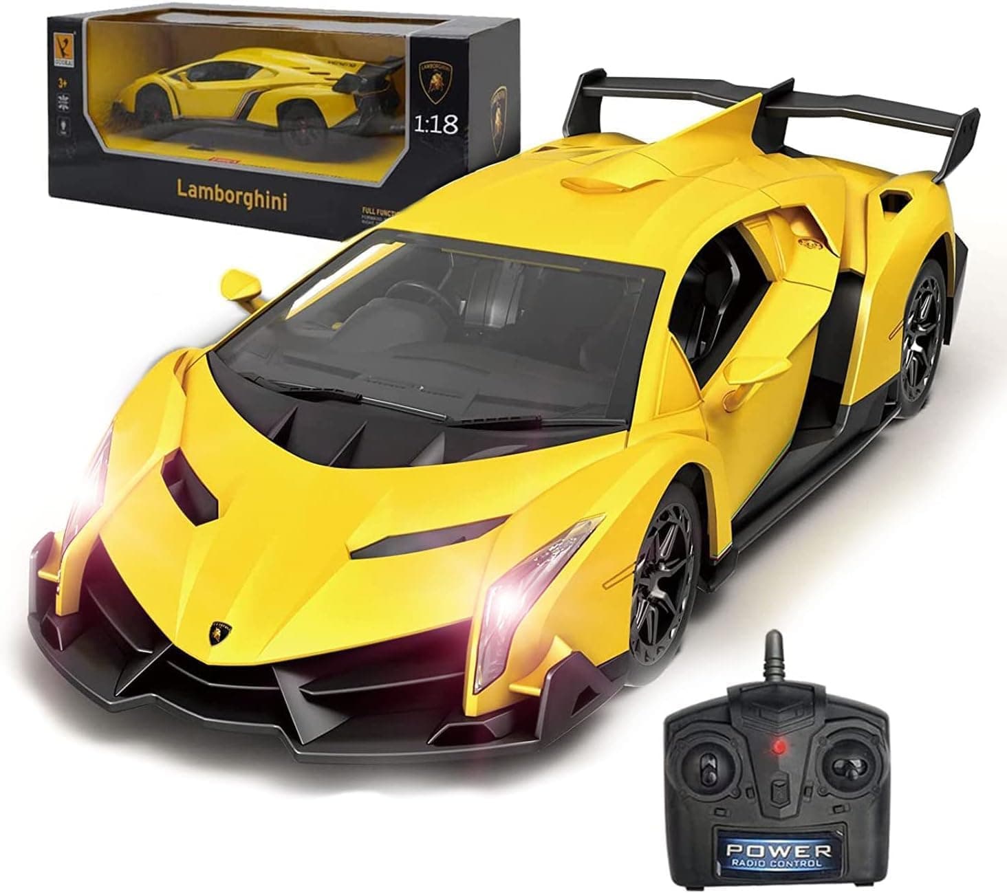 ماشین کنترلی LAFALA مدل Lamborghini مقیاس 1:18 زرد ماشین کنترلی LAFALA مدل Lamborghini مقیاس 1:18 زرد