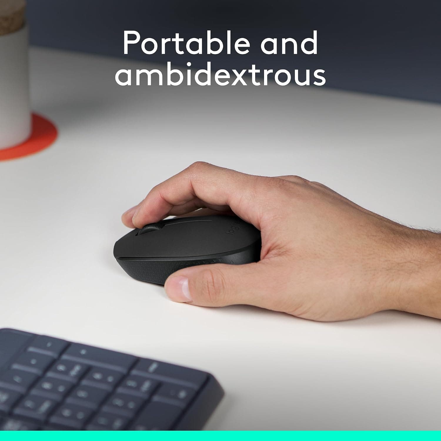 ماوس بیسیم Logitech مناسب کامپیوتر، مک و لپتاپ مشکی مدل M171 ماوس بیسیم Logitech مناسب کامپیوتر، مک و لپتاپ مشکی مدل M171