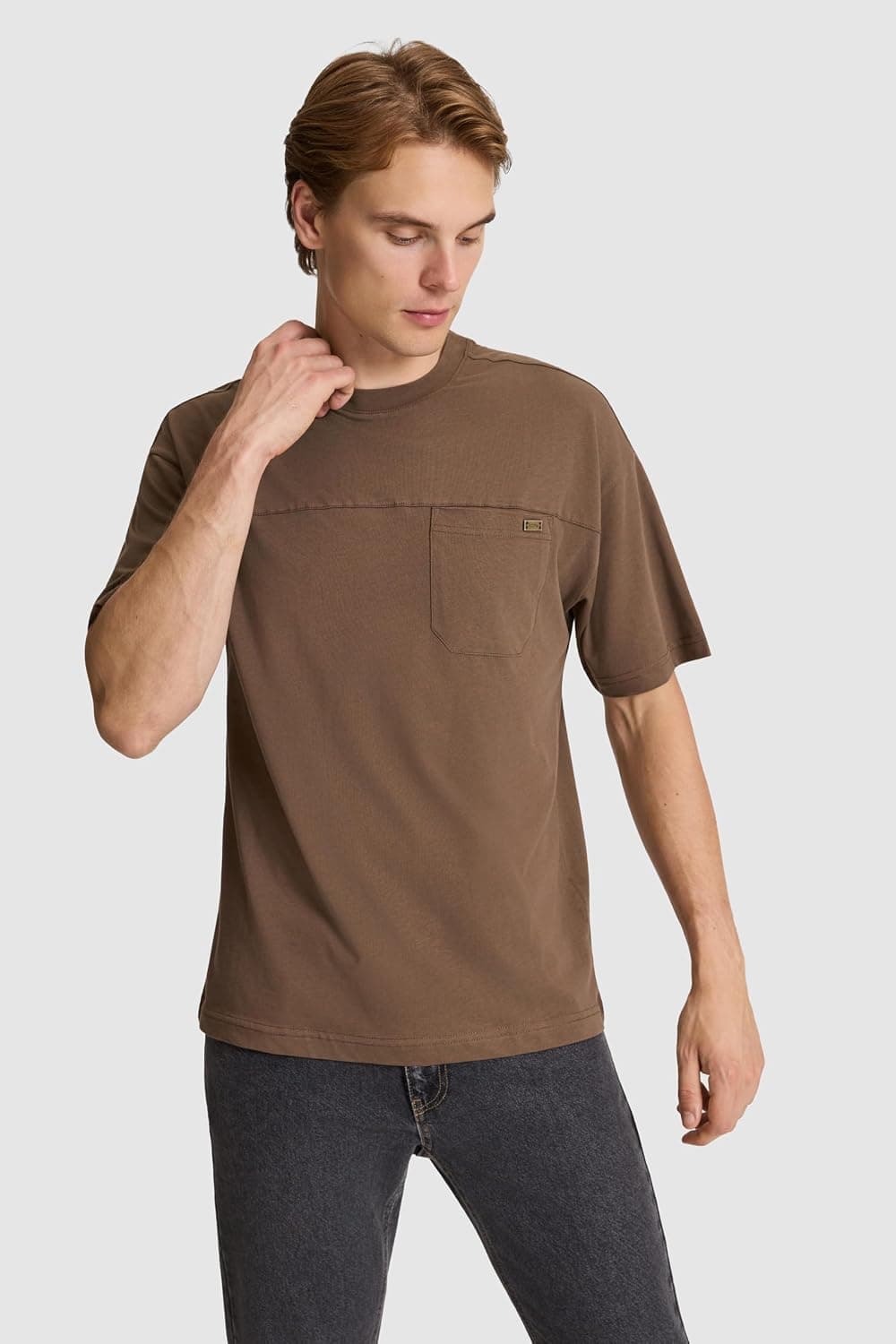 تیشرت مردانه U.S. POLO ASSN. یقه گرد فیت راحت رنگ سنگی مدل VR049 تیشرت مردانه U.S. POLO ASSN. یقه گرد فیت راحت رنگ سنگی مدل VR049