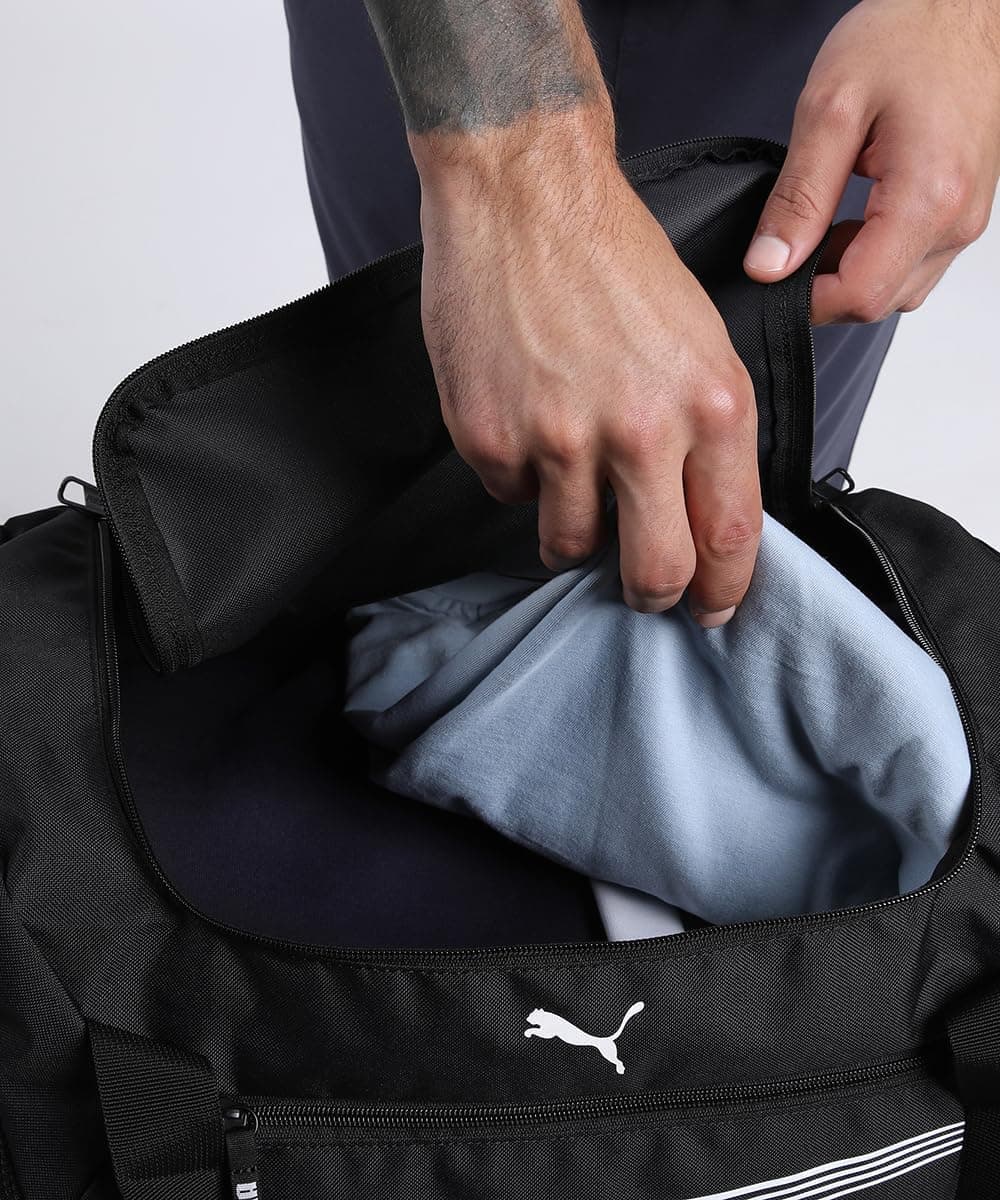 کیف ورزشی یونیسکس بزرگسال PUMA مدل FUNDAMENTAL M مشکی کیف ورزشی یونیسکس بزرگسال PUMA مدل FUNDAMENTAL M مشکی