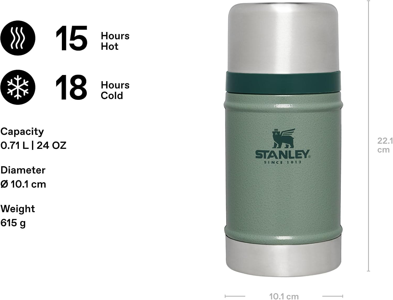 ترموس غذای Stanley واکیومی استیل Classic Legendary 0.7 L ترموس غذای Stanley واکیومی استیل Classic Legendary 0.7 L