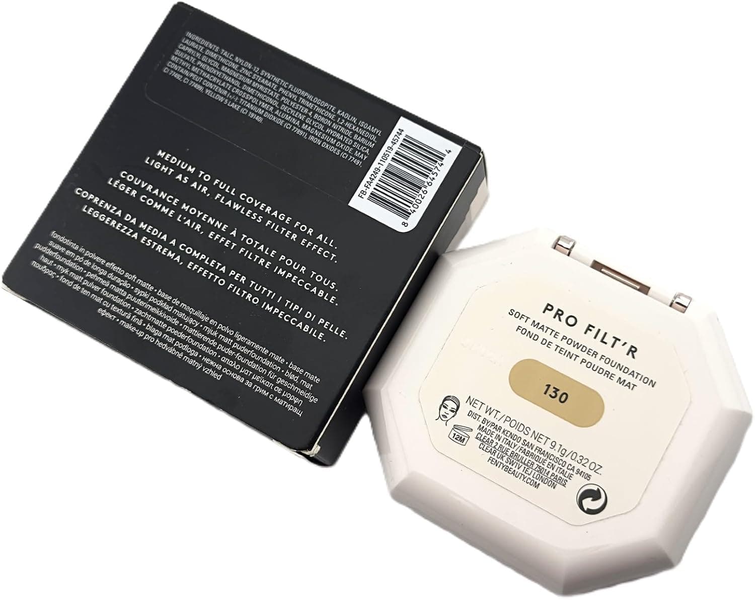 پودر فاند Fenty Beauty مدل Pro Filt’r مات نرم ماندگاری طولانی 130 پودر فاند Fenty Beauty مدل Pro Filt’r مات نرم ماندگاری طولانی 130
