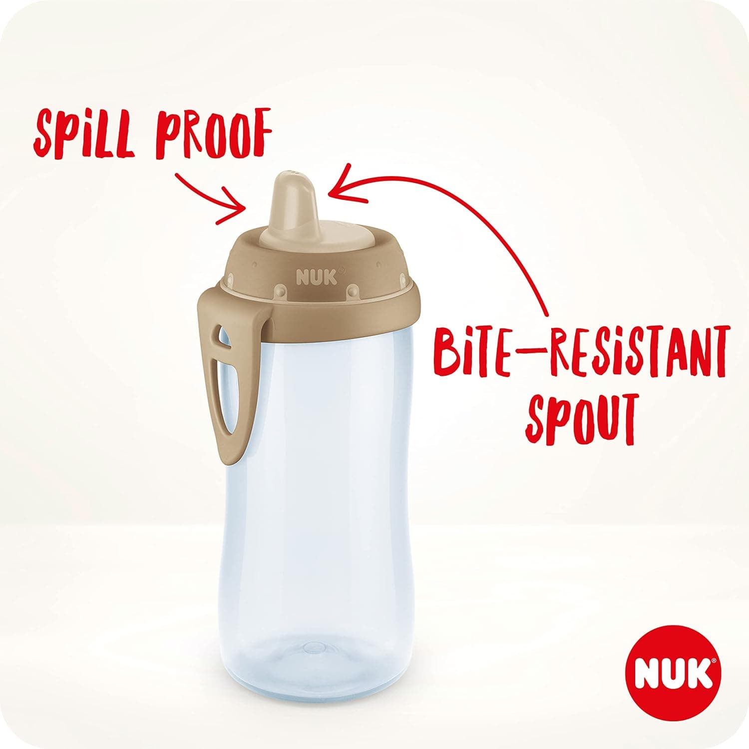 لیوان کودک NUK Kiddy Cup 300 ml صورتی ضدنشت BPA-Free لیوان کودک NUK Kiddy Cup 300 ml صورتی ضدنشت BPA-Free