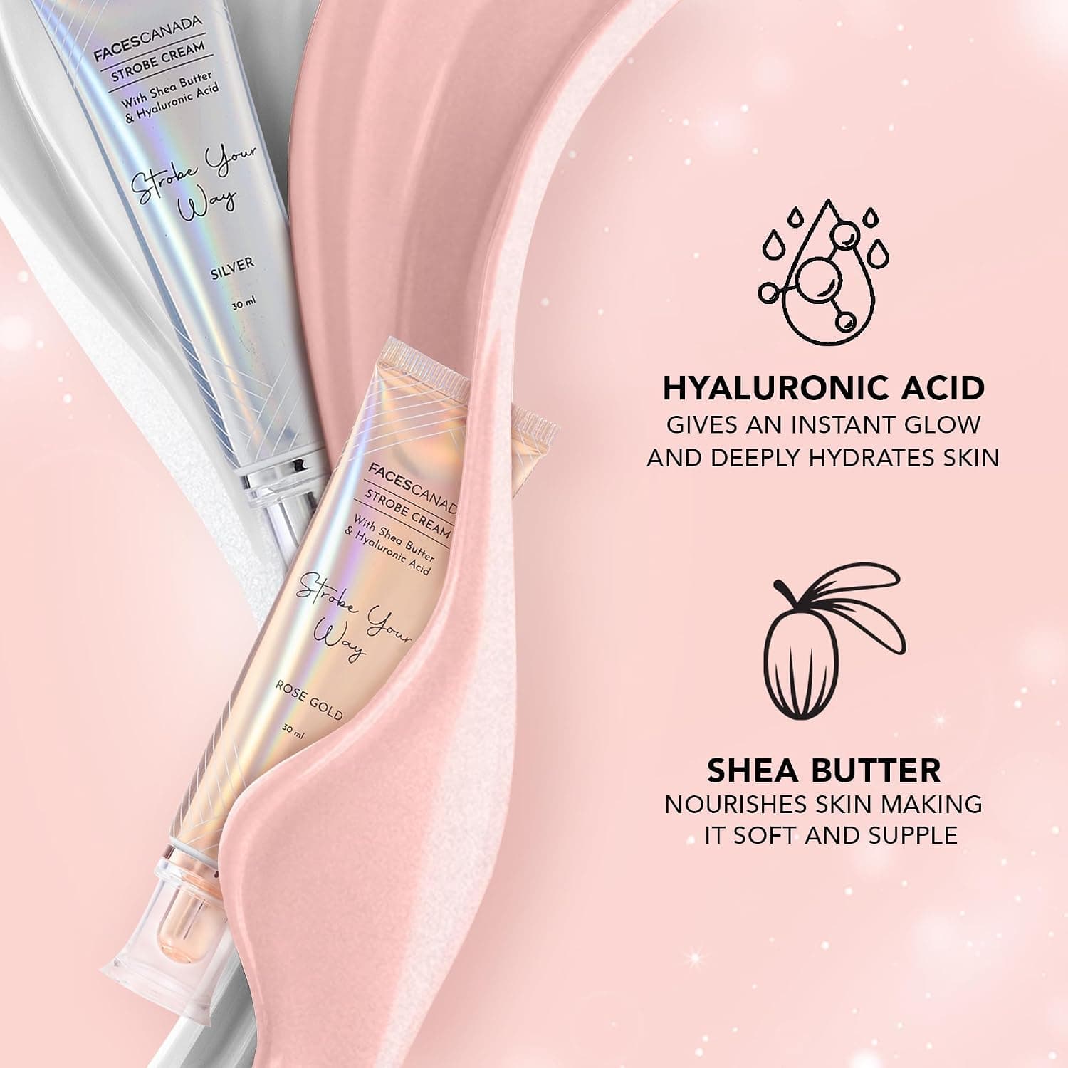 کرم استروب FACESCANADA رنگ رز گلد 30ml کرم استروب FACESCANADA رنگ رز گلد 30ml