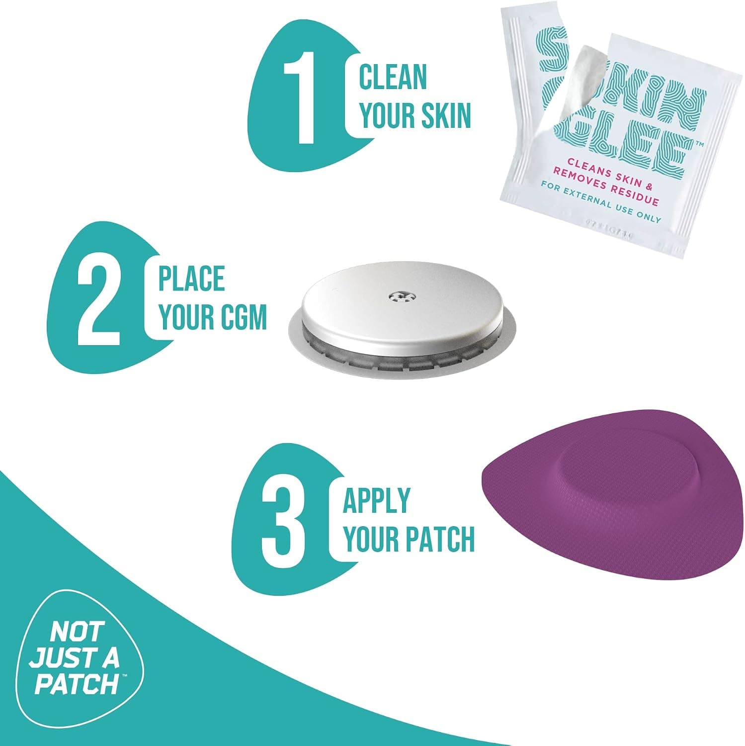 دستمال الکلی پاککننده چسب پوست NOT JUST A PATCH ضدحساسیت مدل Skin Glee بسته 40 عددی دستمال الکلی پاککننده چسب پوست NOT JUST A PATCH ضدحساسیت مدل Skin Glee بسته 40 عددی