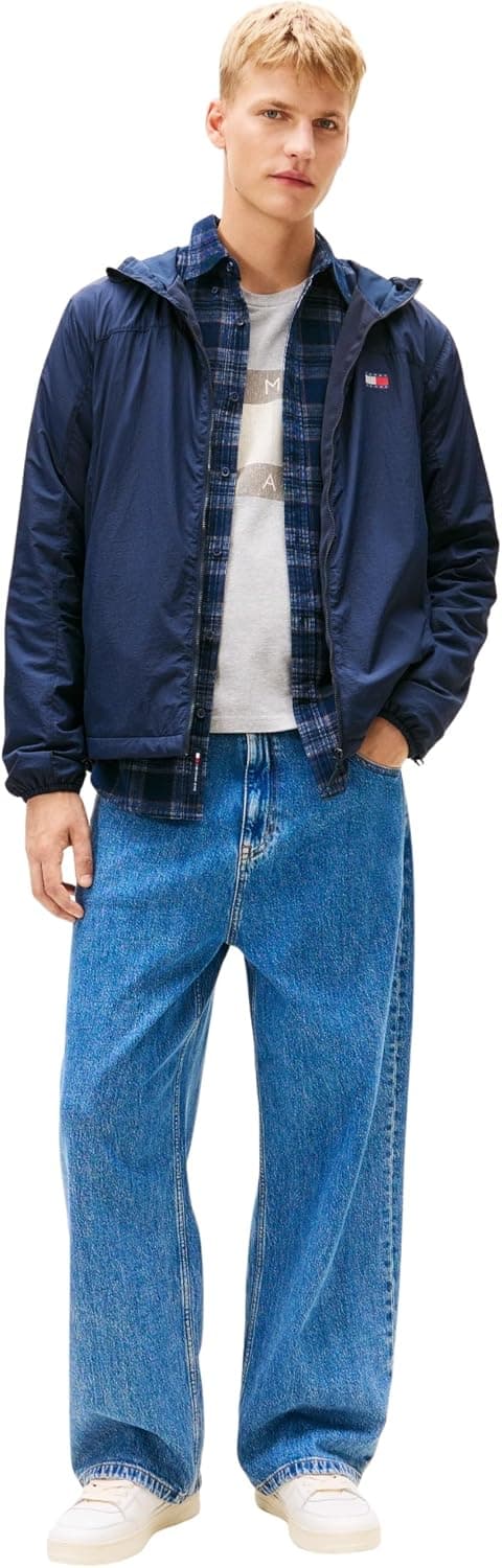 بادگیر مردانه Tommy Jeans فلیس مدل TJM FLEECE CHICAGO JACKET EXT بادگیر مردانه Tommy Jeans فلیس مدل TJM FLEECE CHICAGO JACKET EXT