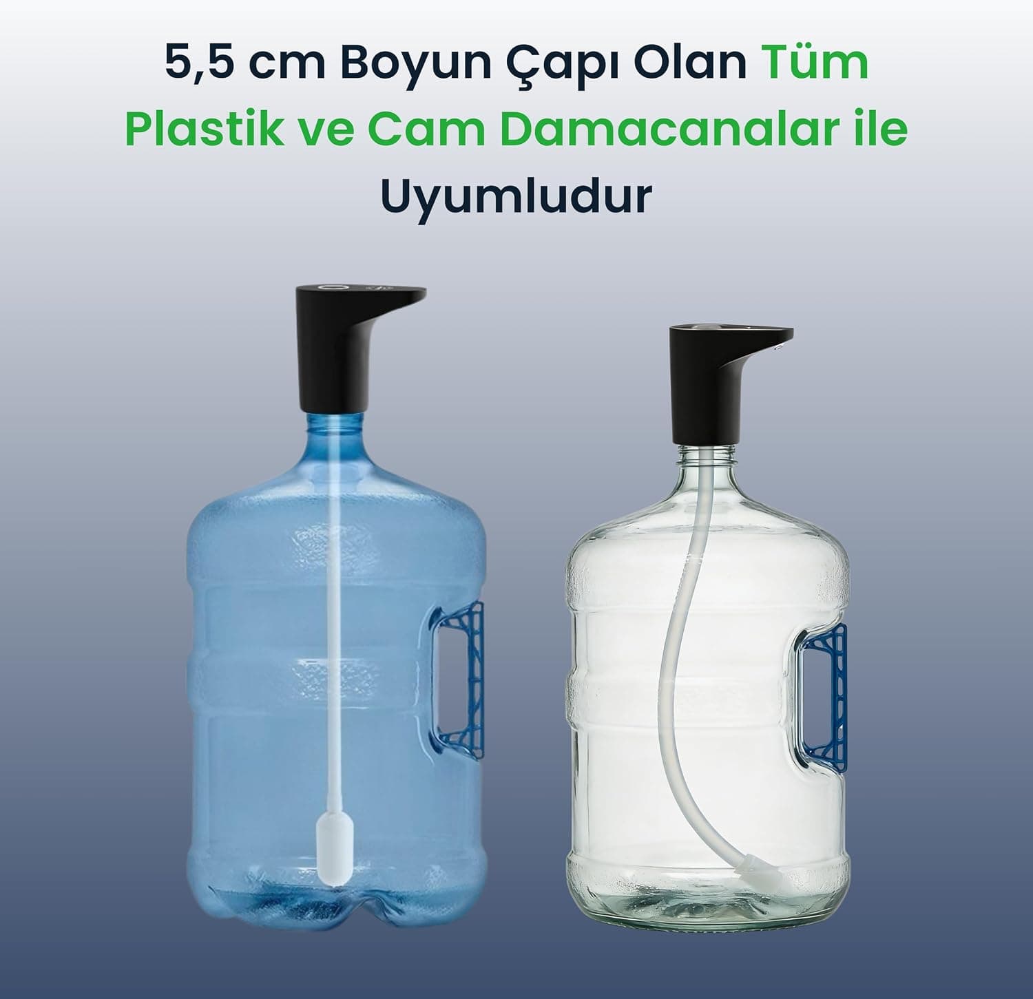 پمپ اتوماتیک گالن Flowblue بیصدا و سریع مشکی پمپ اتوماتیک گالن Flowblue بیصدا و سریع مشکی