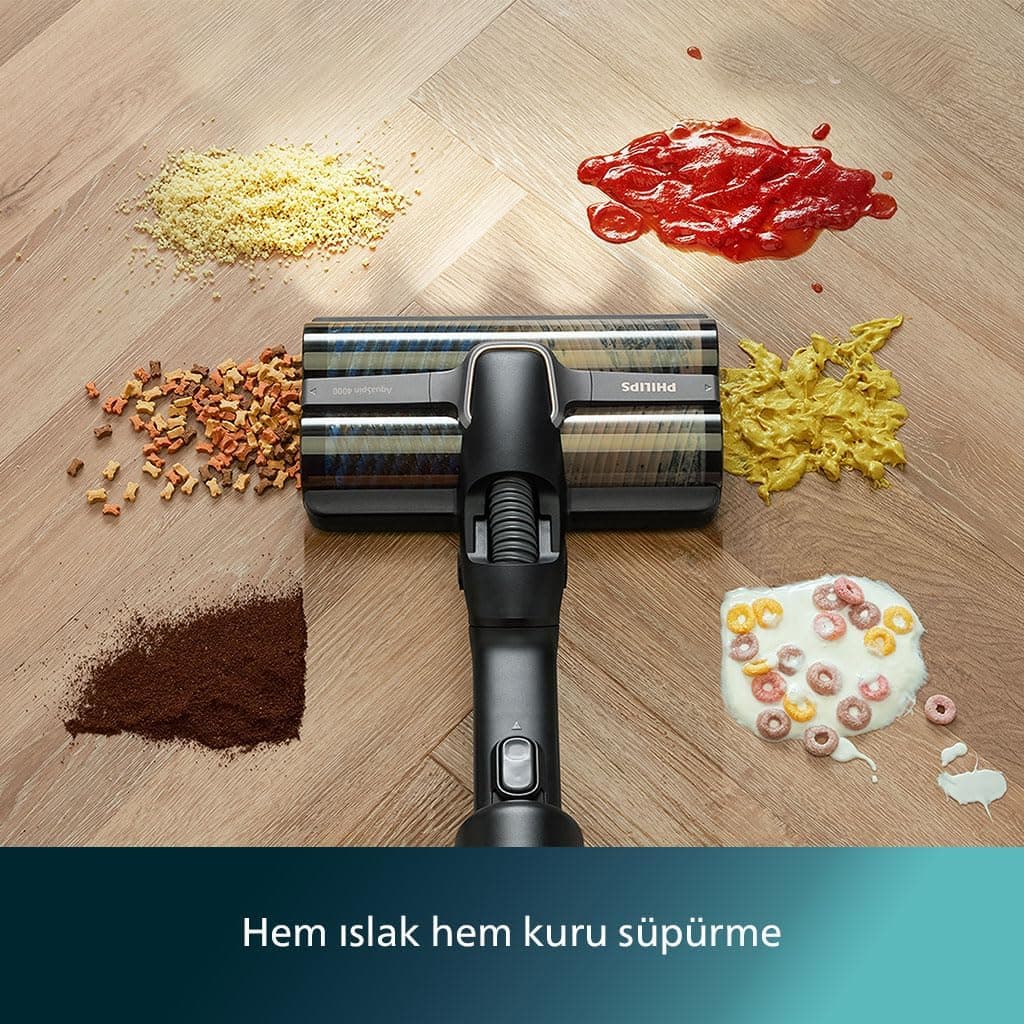جاروبرقی عمودی بیسیم Philips AquaTrio سری 9000 مدل XW9463/11 و محلول تمیزکننده XV1792/01 جاروبرقی عمودی بیسیم Philips AquaTrio سری 9000 مدل XW9463/11 و محلول تمیزکننده XV1792/01