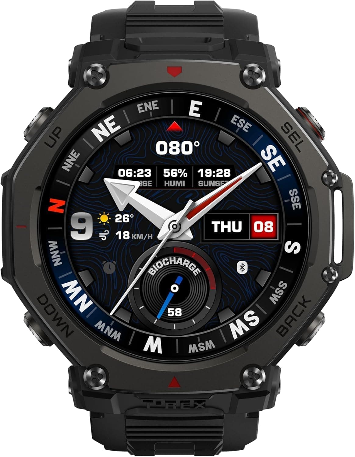 ساعت هوشمند فضای باز Amazfit مدل T-Rex 3 Pro با نمایشگر AMOLED یاقوت کبود 48 mm ساعت هوشمند فضای باز Amazfit مدل T-Rex 3 Pro با نمایشگر AMOLED یاقوت کبود 48 mm