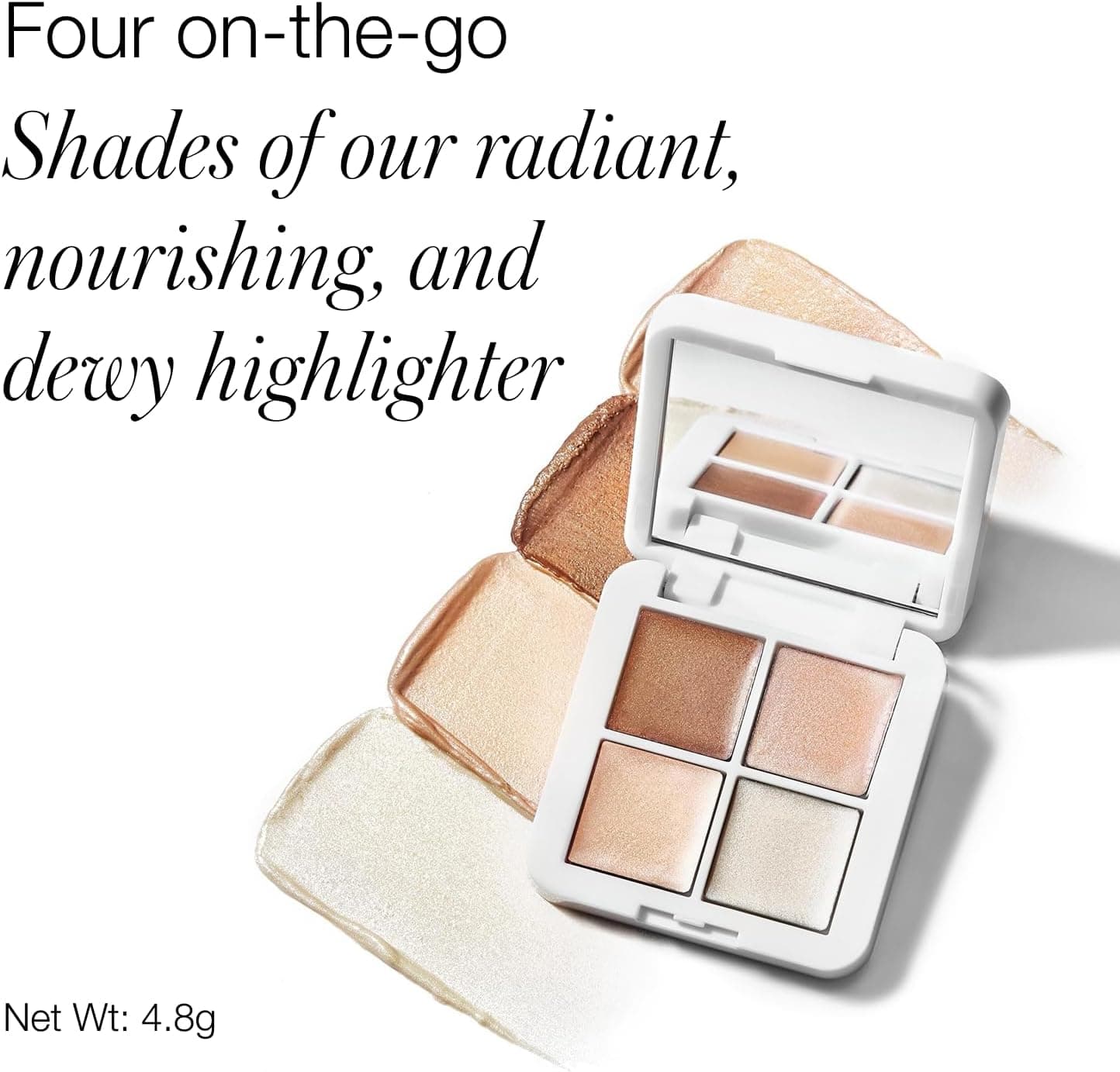 پالت هایلایتر و برنزر کرمی RMS Beauty Living Luminizer Glow Quad Mini 0.08 oz پالت هایلایتر و برنزر کرمی RMS Beauty Living Luminizer Glow Quad Mini 0.08 oz