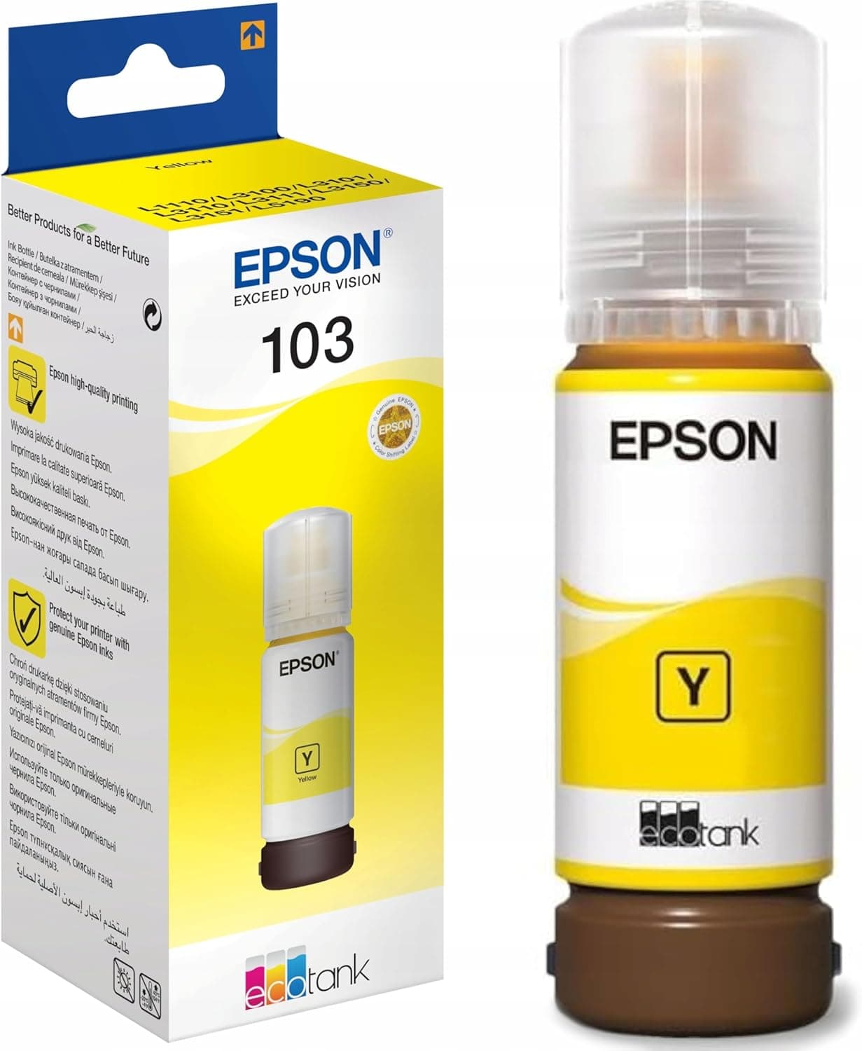 جوهر مشکی شارژ پرینتر Epson مدل 103 Ecotank 65ml جوهر مشکی شارژ پرینتر Epson مدل 103 Ecotank 65ml
