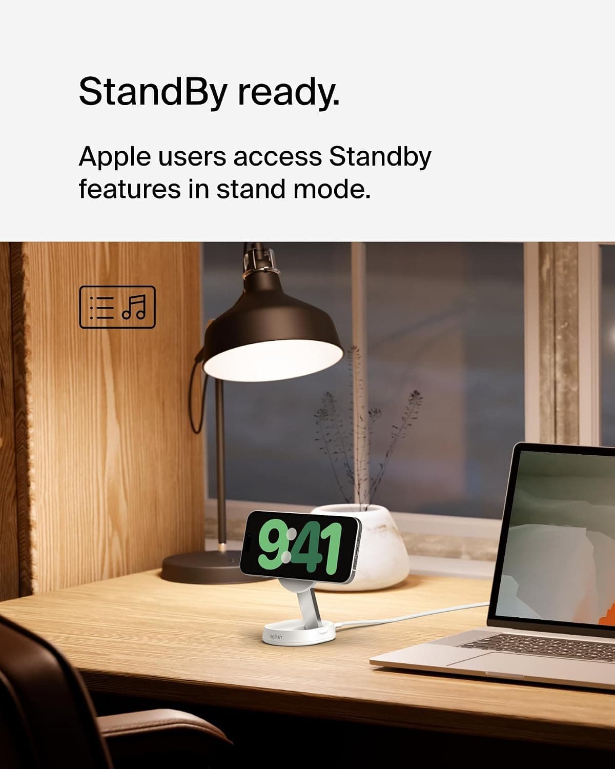 پایه شارژ بیسیم مغناطیسی تبدیلی Belkin Fast Charge Pro 15W MagSafe سفید پایه شارژ بیسیم مغناطیسی تبدیلی Belkin Fast Charge Pro 15W MagSafe سفید