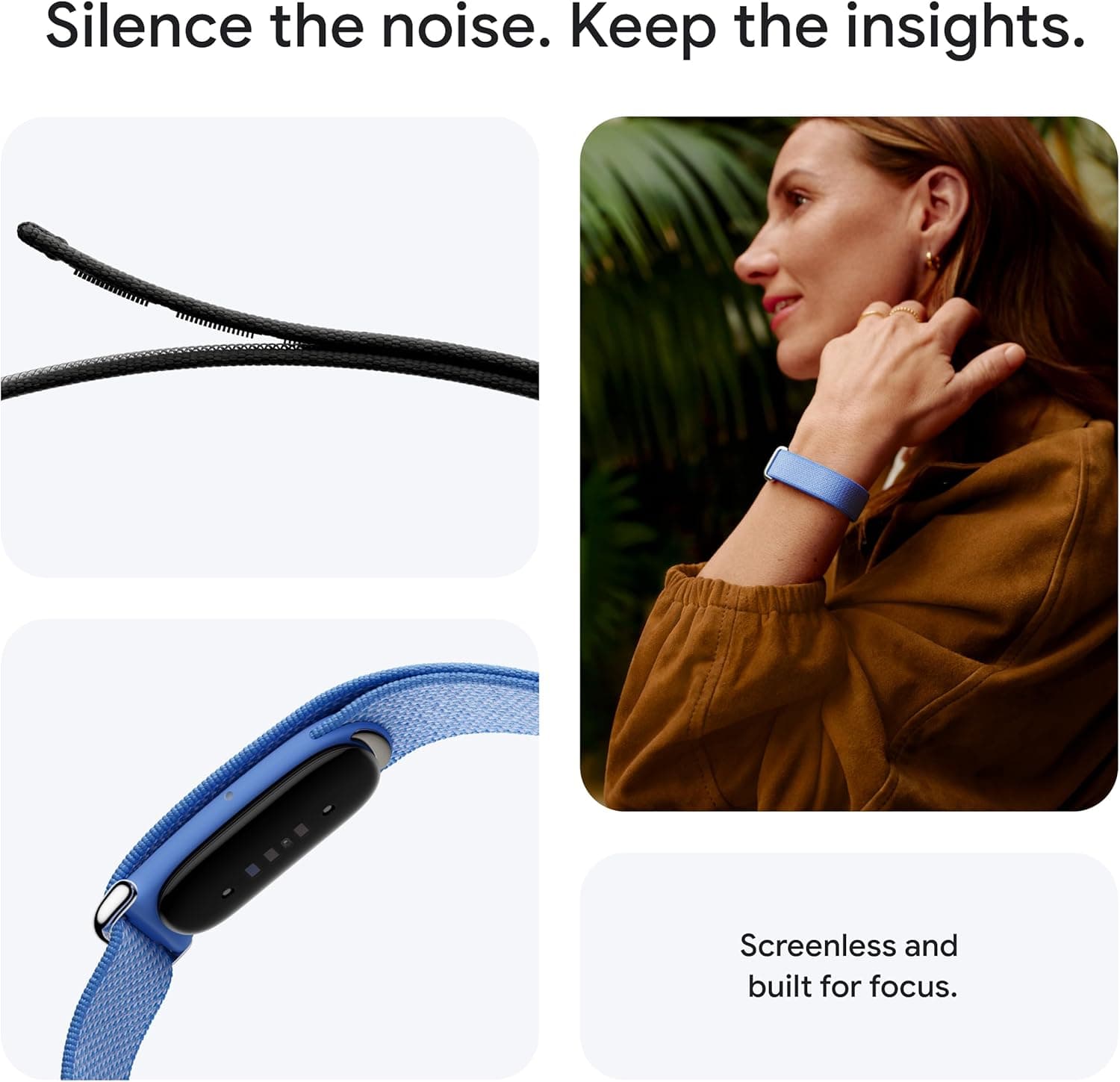 ردیاب فعالیت بدون صفحهنمایش Fitbit Air با پایش ضربان قلب و خواب ردیاب فعالیت بدون صفحهنمایش Fitbit Air با پایش ضربان قلب و خواب