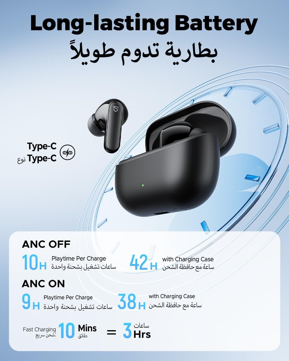 ایربادز بیسیم SoundPEATS با حذف نویز 38dB مدل Q3 Pro ایربادز بیسیم SoundPEATS با حذف نویز 38dB مدل Q3 Pro