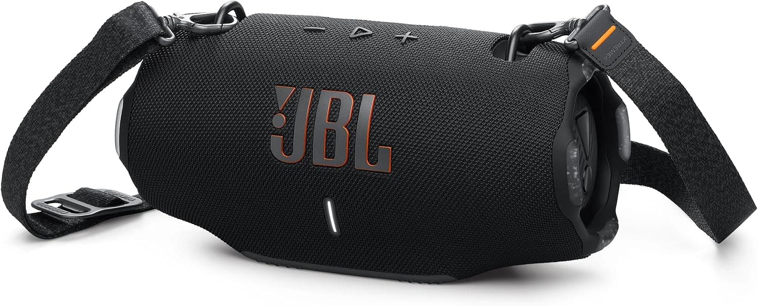 اسپیکر قابل حمل ضدآب JBL با AURACAST، اتصال چند اسپیکر و بند شانهای مدل Xtreme 4 اسپیکر قابل حمل ضدآب JBL با AURACAST، اتصال چند اسپیکر و بند شانهای مدل Xtreme 4