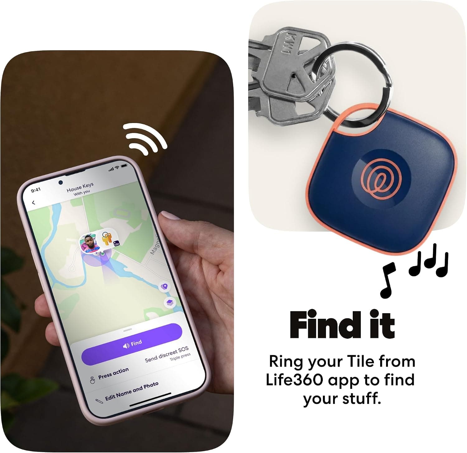 ردیاب بلوتوثی Life360 برای پیدا کردن کلید، کیف و موبایل مدل Tile Mate سازگار با iOS و Android رنگ سرمهای 1-Pack ردیاب بلوتوثی Life360 برای پیدا کردن کلید، کیف و موبایل مدل Tile Mate سازگار با iOS و Android رنگ سرمهای 1-Pack