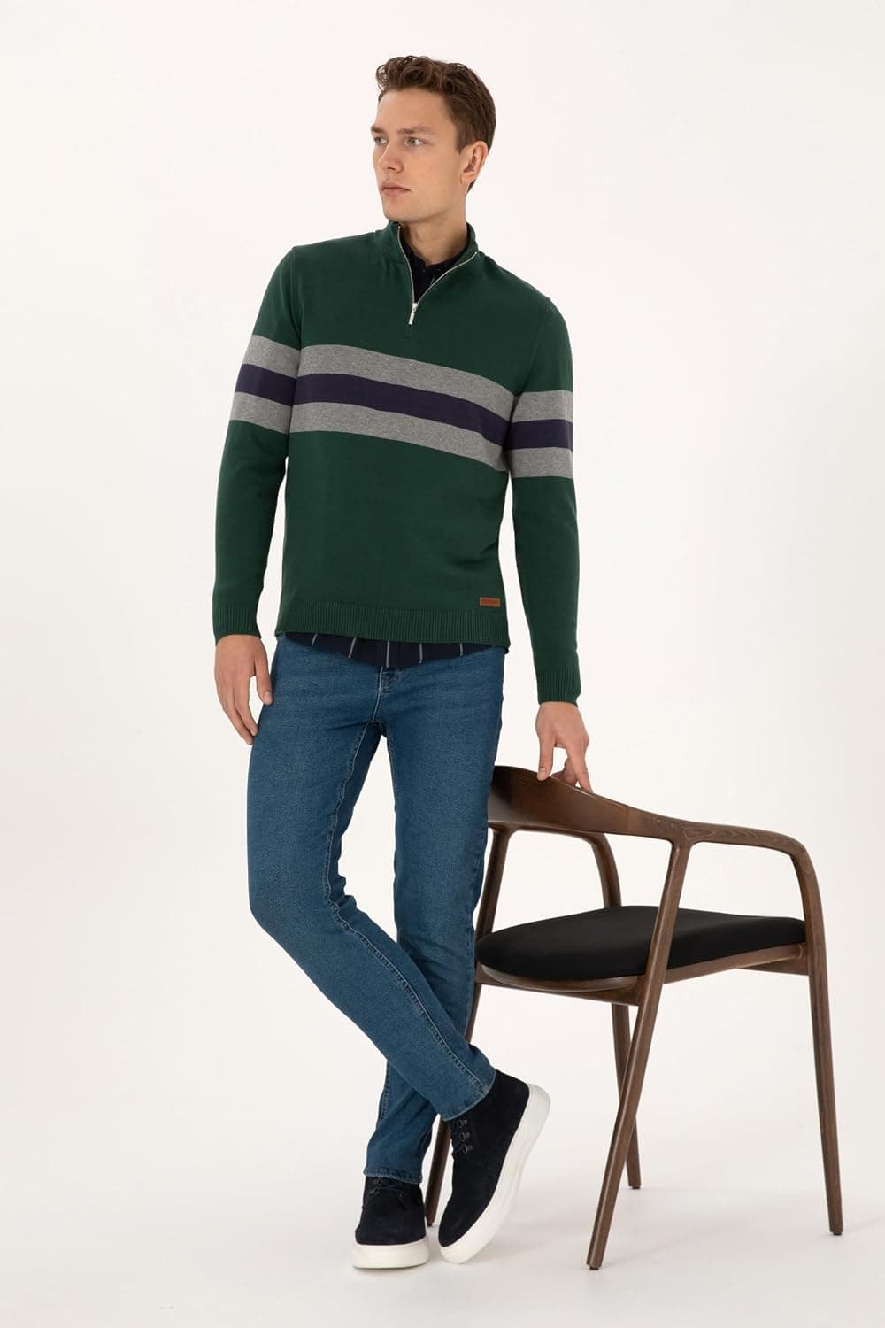 پلیور مردانه U.S. POLO ASSN. سبز تیره مدل 50315034-VR079 پلیور مردانه U.S. POLO ASSN. سبز تیره مدل 50315034-VR079