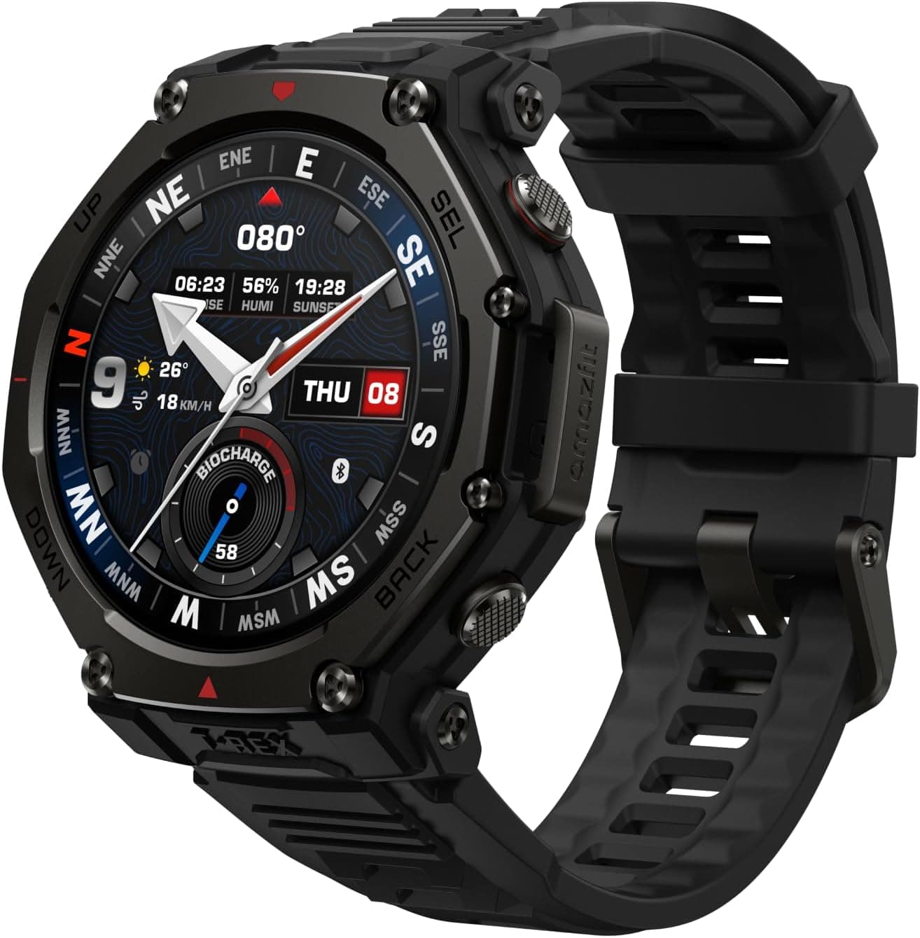 ساعت هوشمند فضای باز Amazfit مدل T-Rex 3 Pro با نمایشگر AMOLED یاقوت کبود 48 mm ساعت هوشمند فضای باز Amazfit مدل T-Rex 3 Pro با نمایشگر AMOLED یاقوت کبود 48 mm