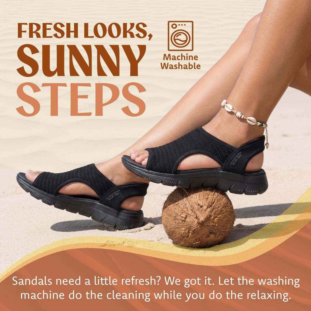 صندل ورزشی زنانه Skechers Summits مدل Sweetly Evolved صندل ورزشی زنانه Skechers Summits مدل Sweetly Evolved