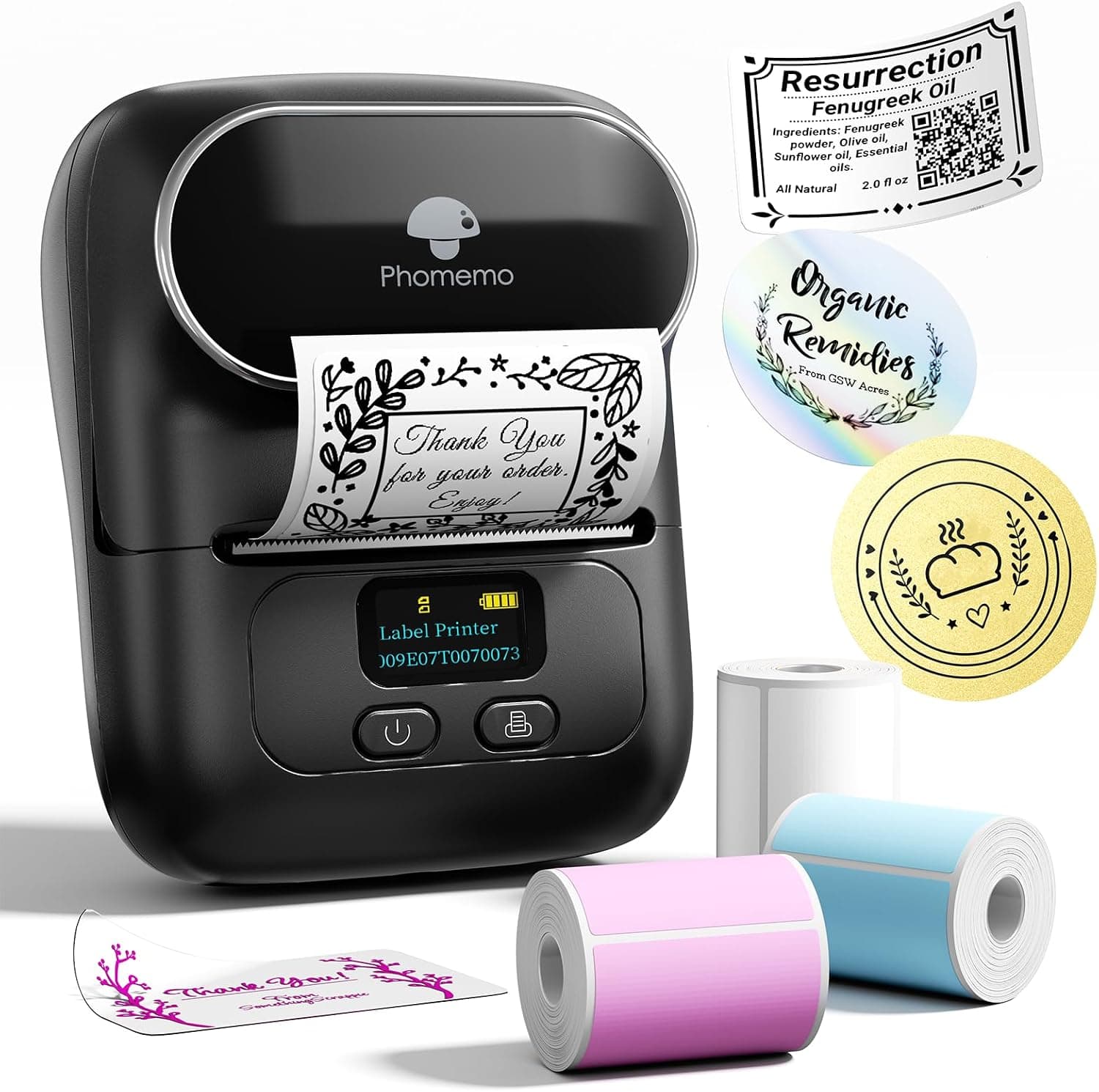 لیبلپرینتر Phomemo بلوتوثی با قابلیت چاپ بارکد مدل M110 لیبلپرینتر Phomemo بلوتوثی با قابلیت چاپ بارکد مدل M110
