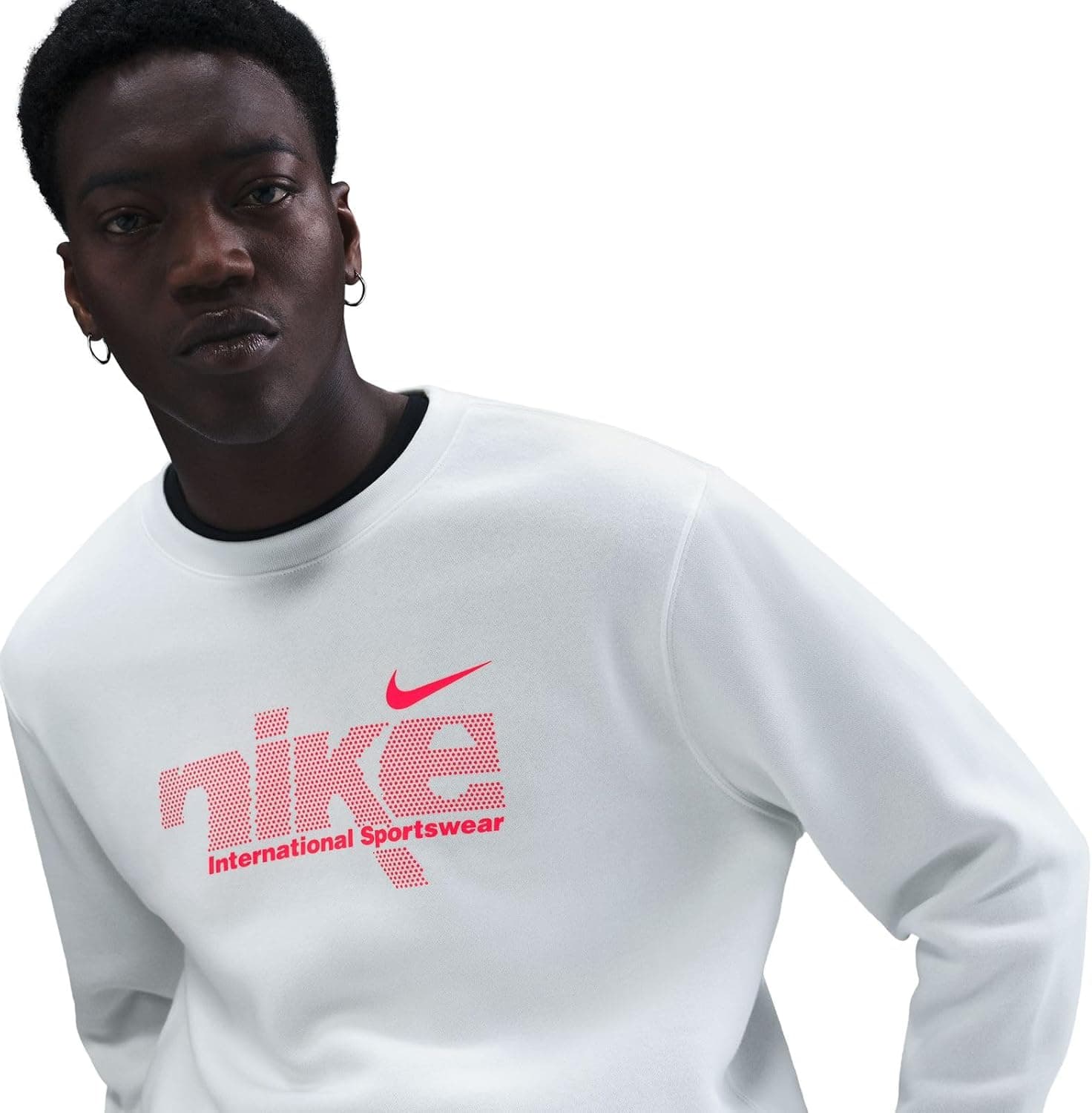 سویشرت مردانه Nike ورزشی Club Big Brush Crew Swoosh تک عددی سویشرت مردانه Nike ورزشی Club Big Brush Crew Swoosh تک عددی