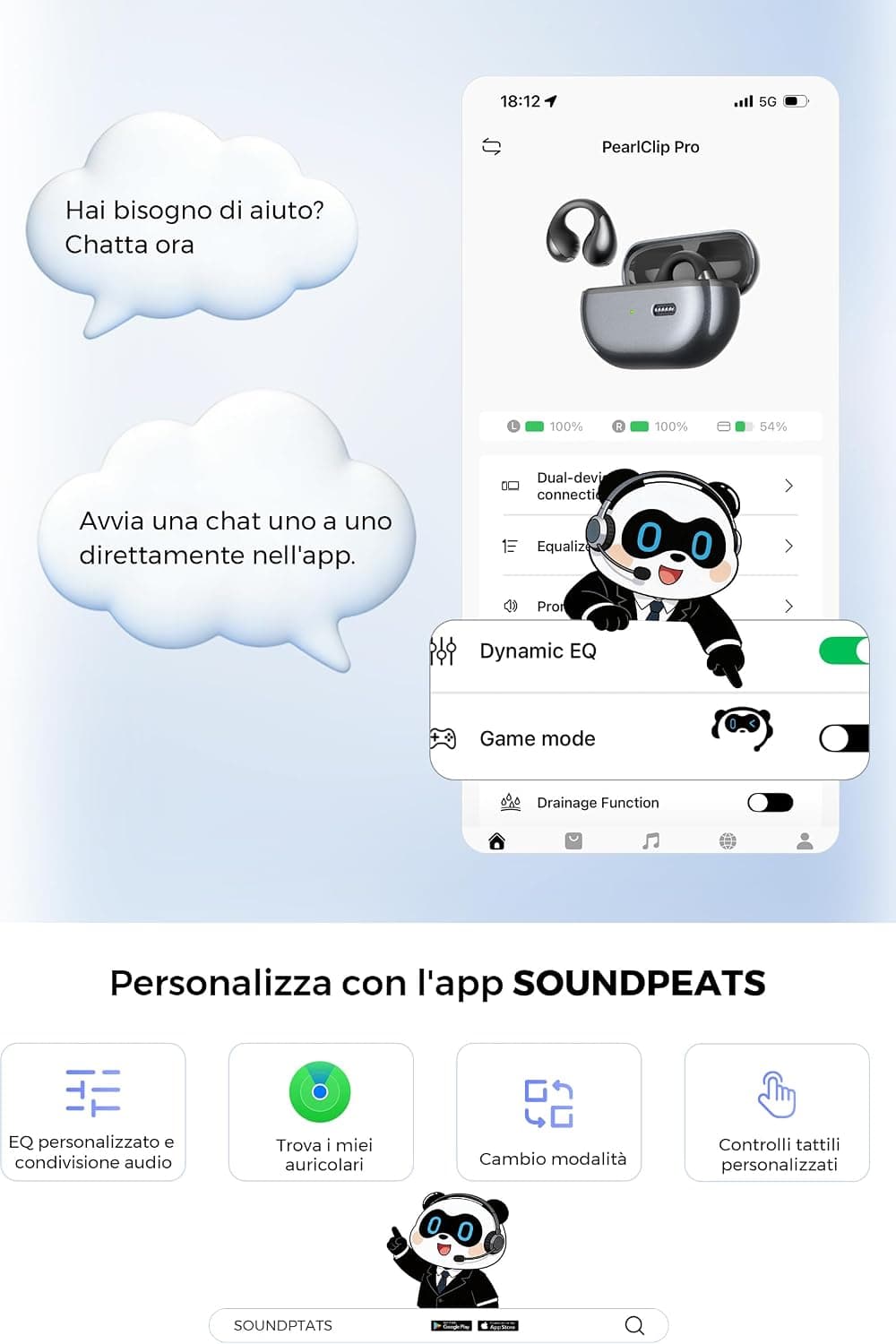 ایرباد گوشباز SoundPEATS PearlClip Pro BT 5.4 IPX5 پخش ۲۴ ساعته ایرباد گوشباز SoundPEATS PearlClip Pro BT 5.4 IPX5 پخش ۲۴ ساعته