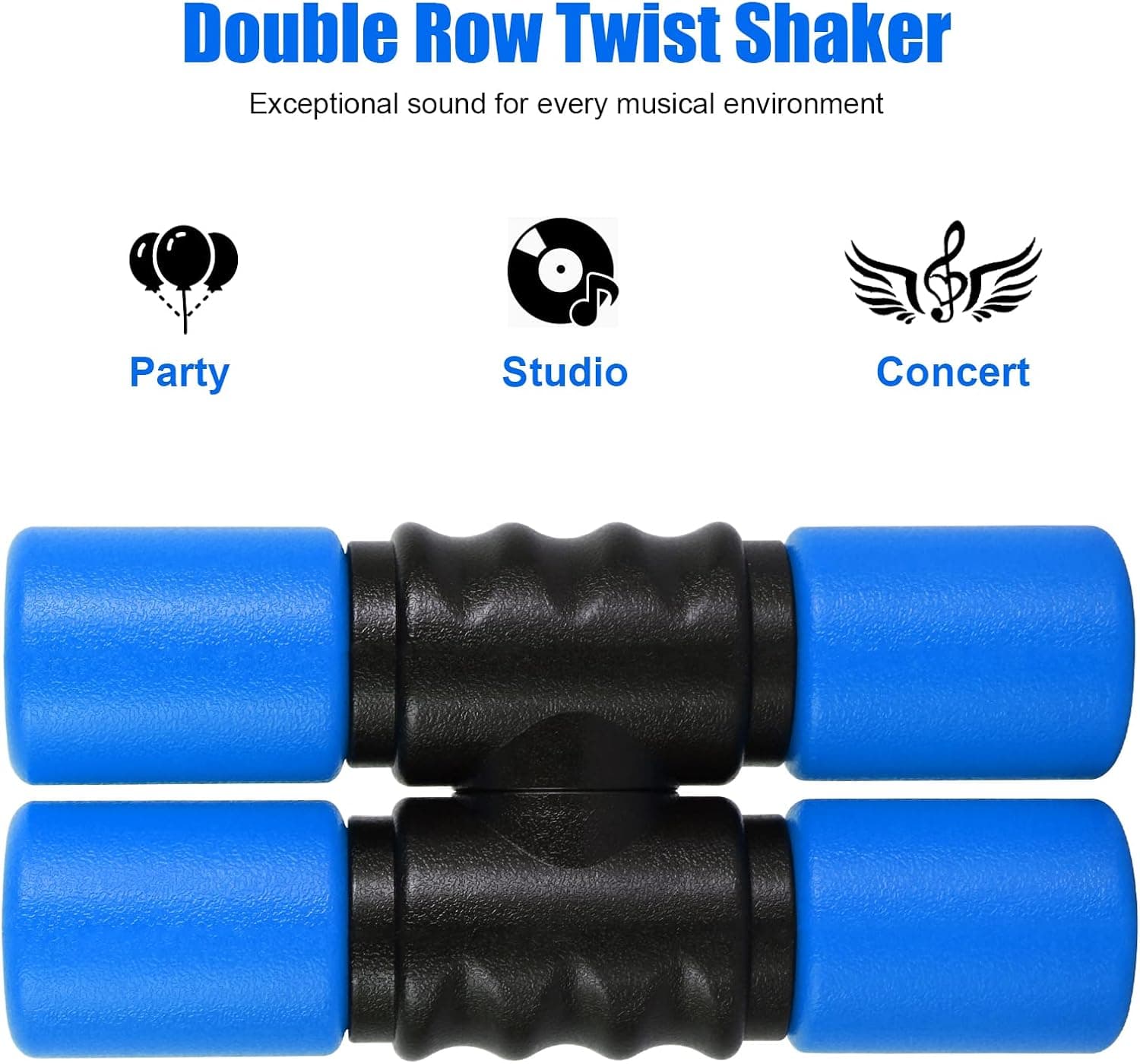 شیکر RANMING Twist Shaker دو ردیفه ABS با صدای متوسط آبی شیکر RANMING Twist Shaker دو ردیفه ABS با صدای متوسط آبی
