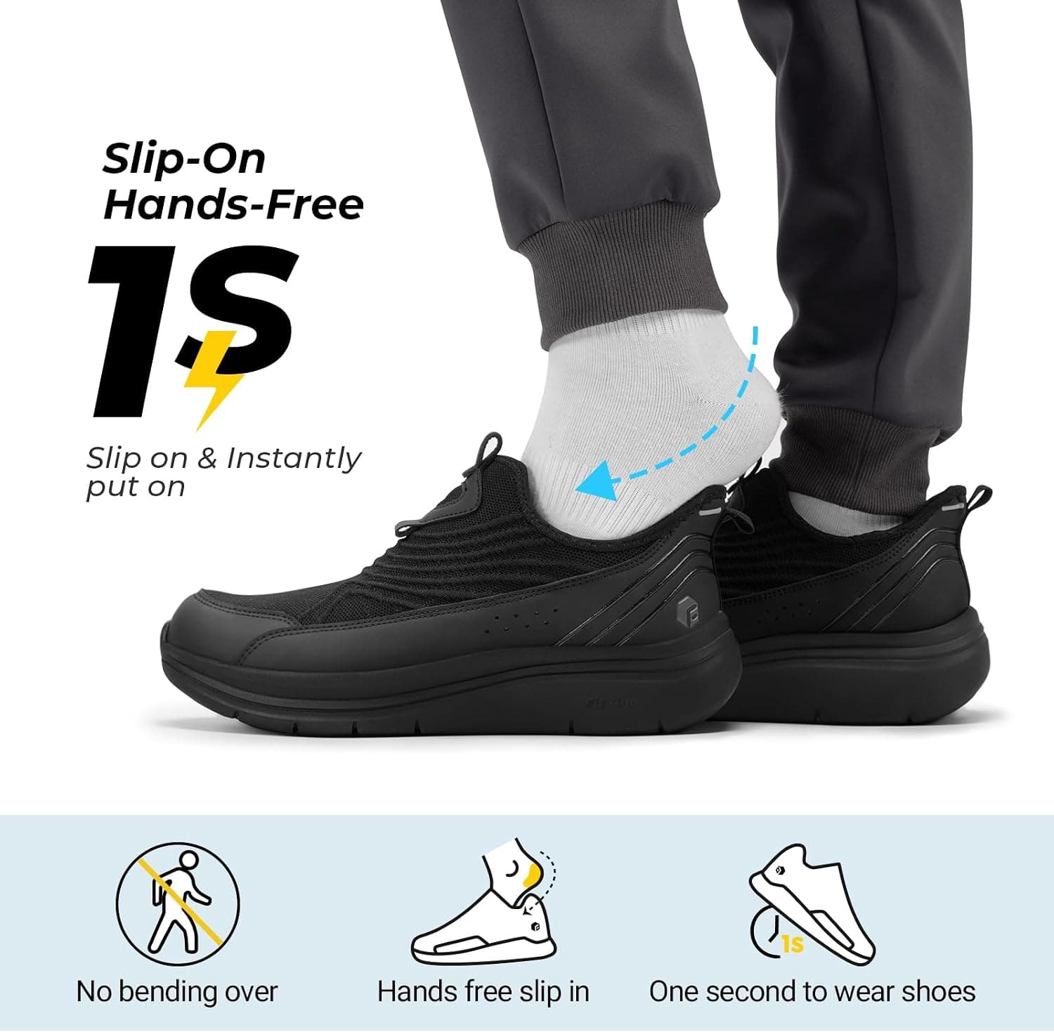 کفش پیادهروی مردانه FitVille اسلیپآن فوقپهن و تنفسپذیر طبی مدل Step Ease V1 کفش پیادهروی مردانه FitVille اسلیپآن فوقپهن و تنفسپذیر طبی مدل Step Ease V1