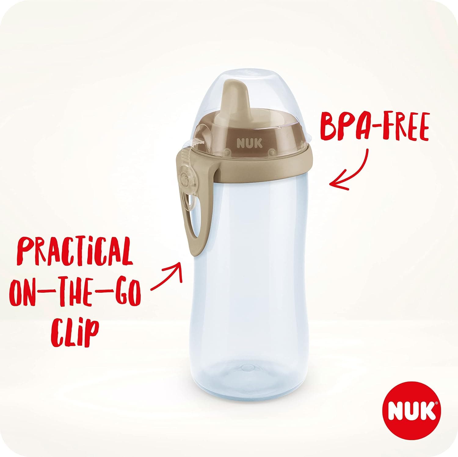 لیوان کودک NUK Kiddy Cup 300 ml صورتی ضدنشت BPA-Free لیوان کودک NUK Kiddy Cup 300 ml صورتی ضدنشت BPA-Free