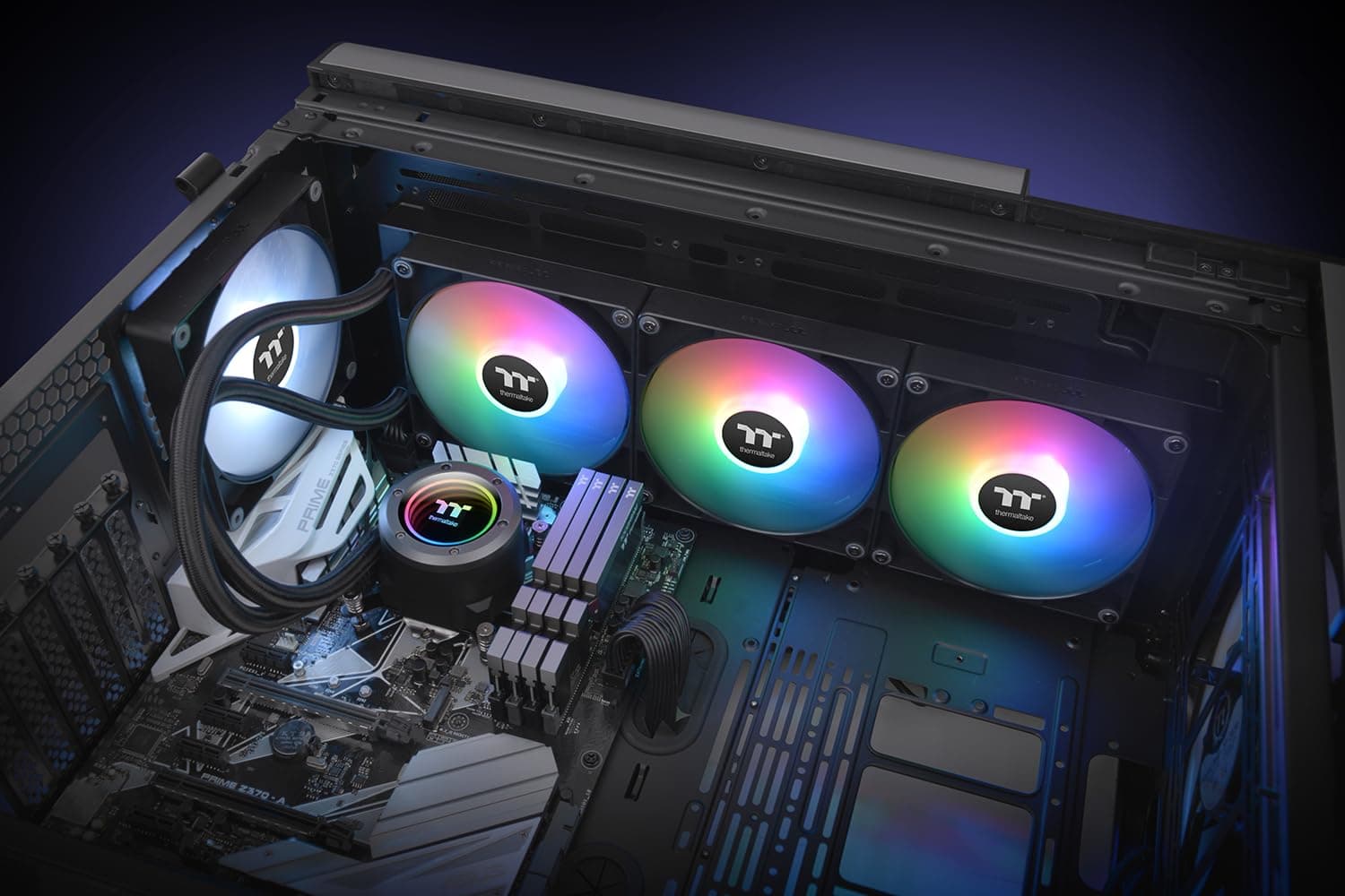 خنککننده مایع پردازنده Thermaltake TT TH420 ARGB Sync V2 AiO مدل CL-W376-PL14SW-A خنککننده مایع پردازنده Thermaltake TT TH420 ARGB Sync V2 AiO مدل CL-W376-PL14SW-A