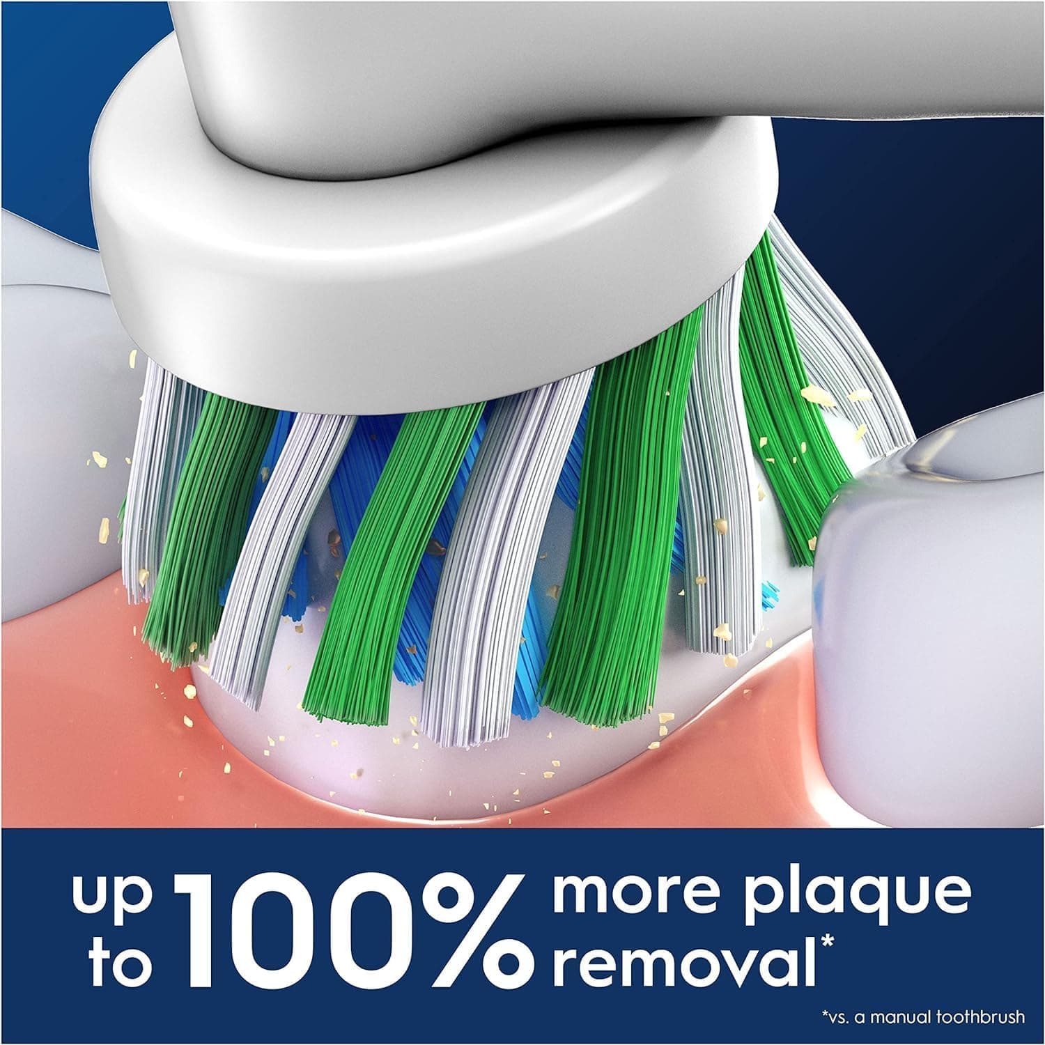 سری یدک مسواک برقی Oral-B مناسب دستههای شارژی با الیاف زاویهدار، بسته 8 عددی سفید سری یدک مسواک برقی Oral-B مناسب دستههای شارژی با الیاف زاویهدار، بسته 8 عددی سفید