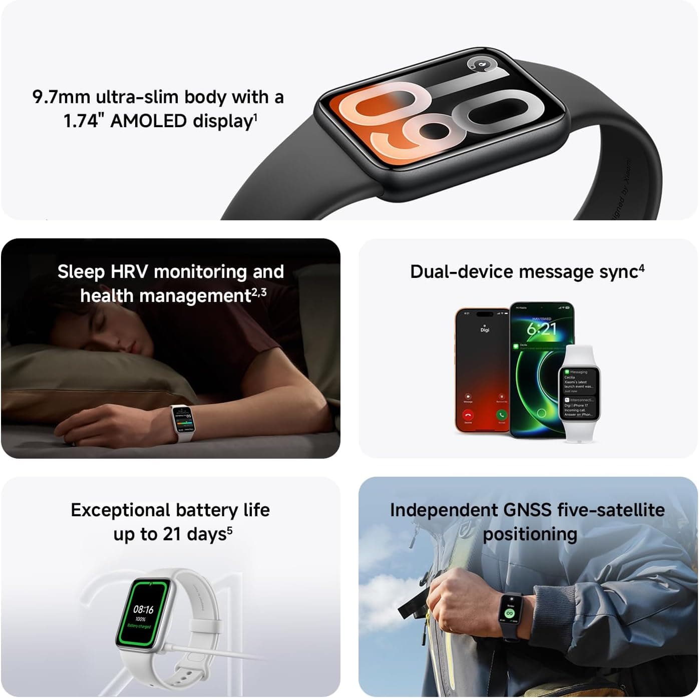 دستبند هوشمند زنانه و مردانه Xiaomi با نمایشگر AMOLED مدل Smart Band 10 Pro نقرهای دستبند هوشمند زنانه و مردانه Xiaomi با نمایشگر AMOLED مدل Smart Band 10 Pro نقرهای