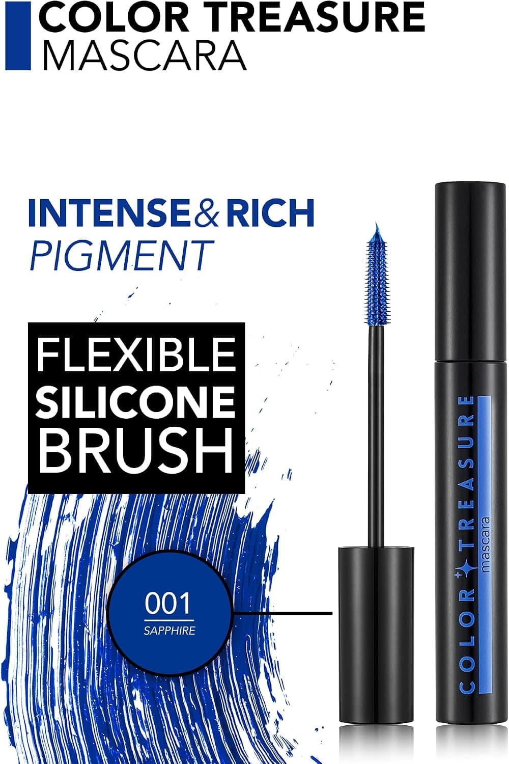 ریمل Flormar Color Treasure آبی سرمهای Saphier ریمل Flormar Color Treasure آبی سرمهای Saphier