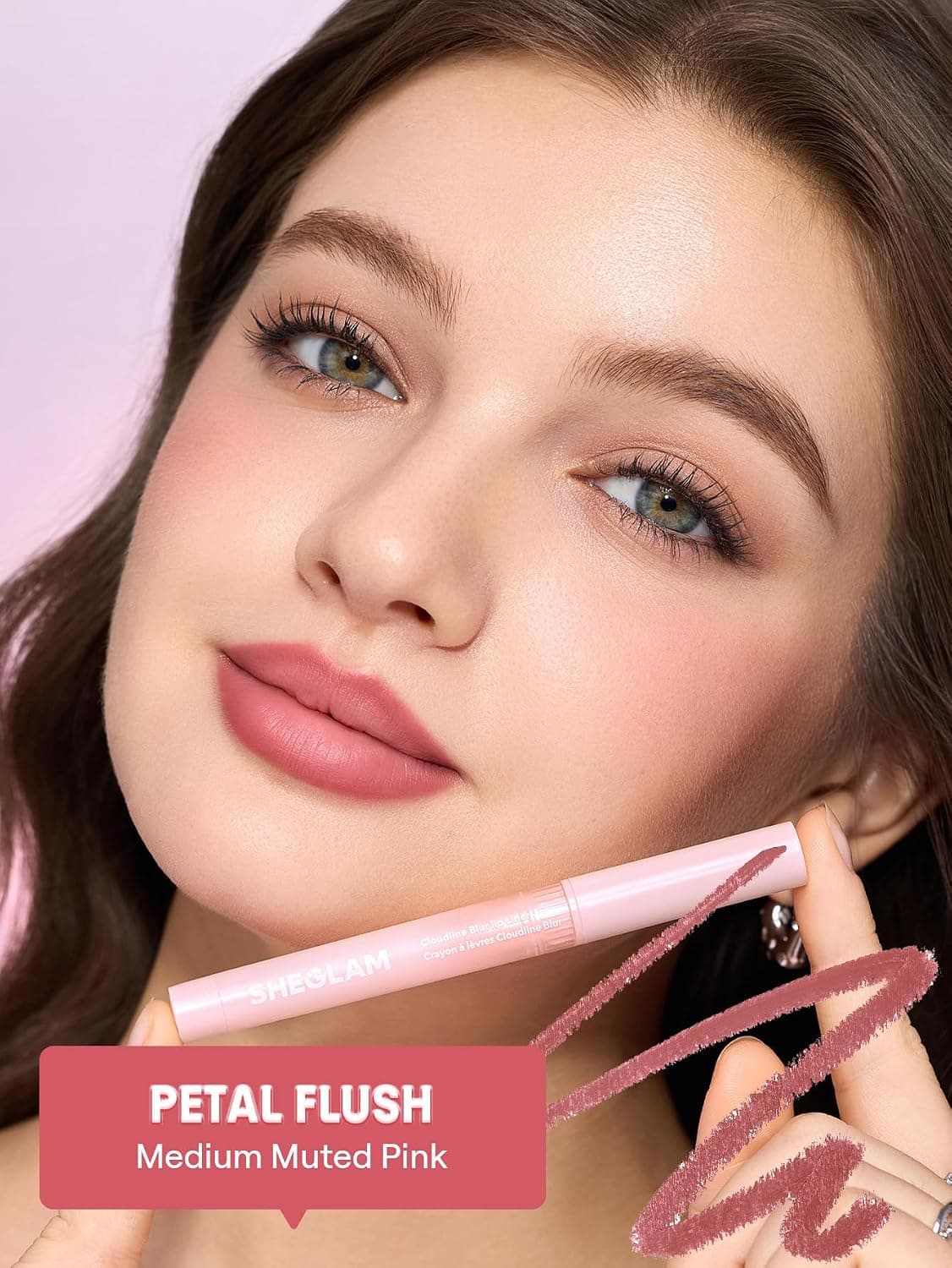 خط لب SHEGLAM Cloudline Blur مدل Petal Flush خط لب SHEGLAM Cloudline Blur مدل Petal Flush