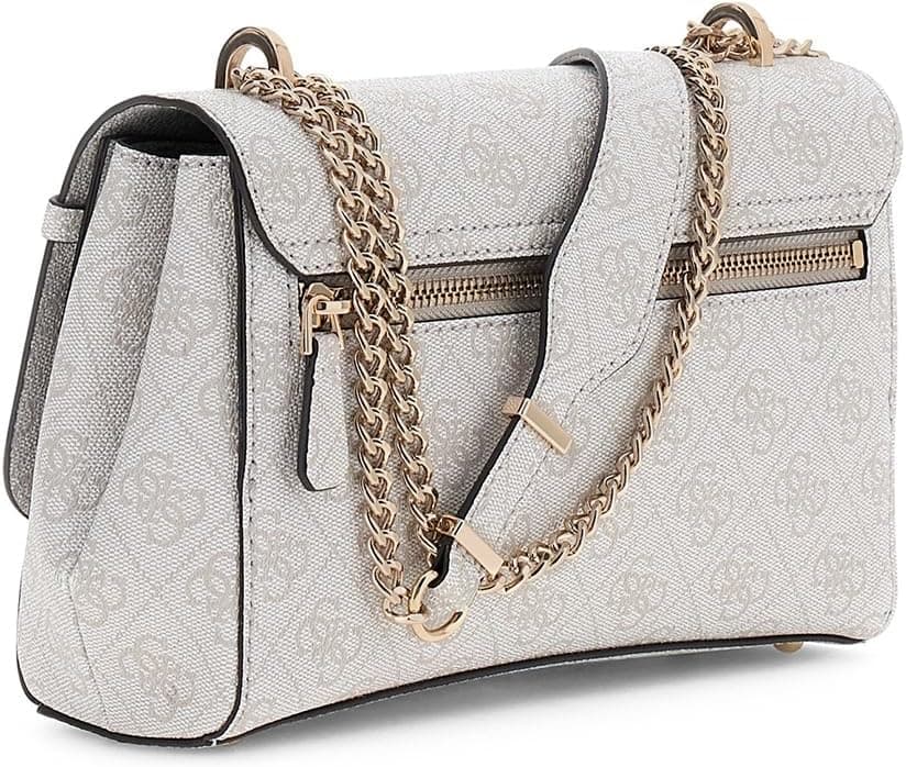 کیف دستی زنانه GUESS لوگو کراسبادی قابل تبدیل فلپ مدل LEONA کیف دستی زنانه GUESS لوگو کراسبادی قابل تبدیل فلپ مدل LEONA