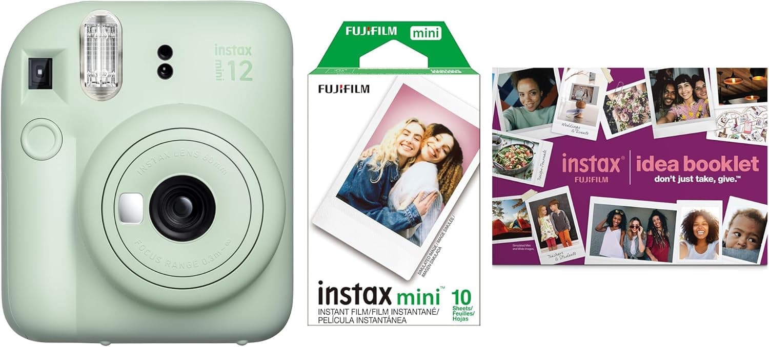 دوربین فوری Fujifilm INSTAX MINI 12 سبز باندل 2025 دوربین فوری Fujifilm INSTAX MINI 12 سبز باندل 2025