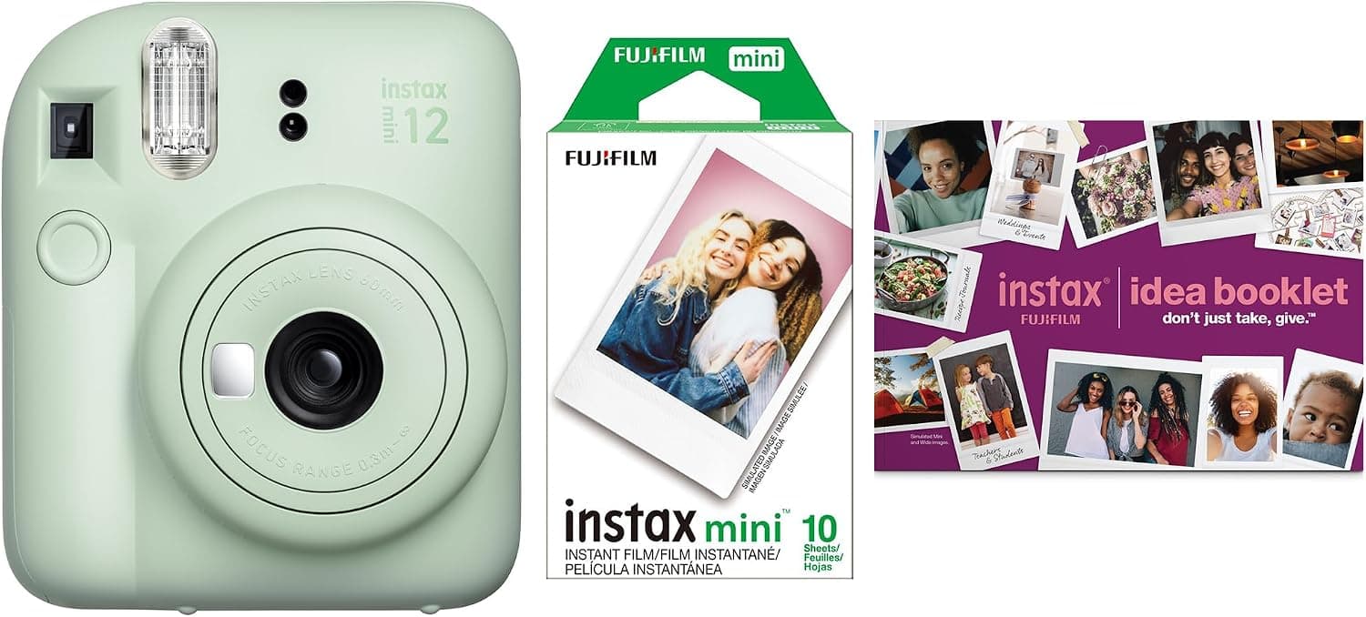 دوربین فوری Fujifilm INSTAX MINI 12 سبز باندل 2025 دوربین فوری Fujifilm INSTAX MINI 12 سبز باندل 2025