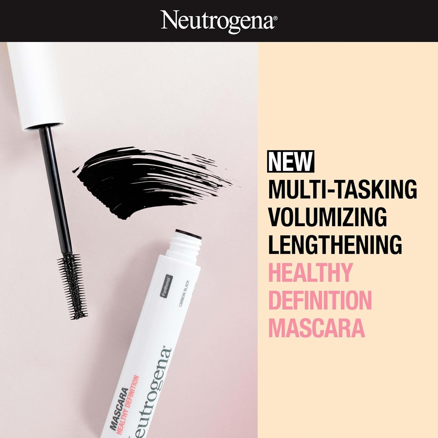 ریمل Neutrogena Healthy Definition شانه و برس دوطرفه مشکی کربنی 0.27 oz ریمل Neutrogena Healthy Definition شانه و برس دوطرفه مشکی کربنی 0.27 oz
