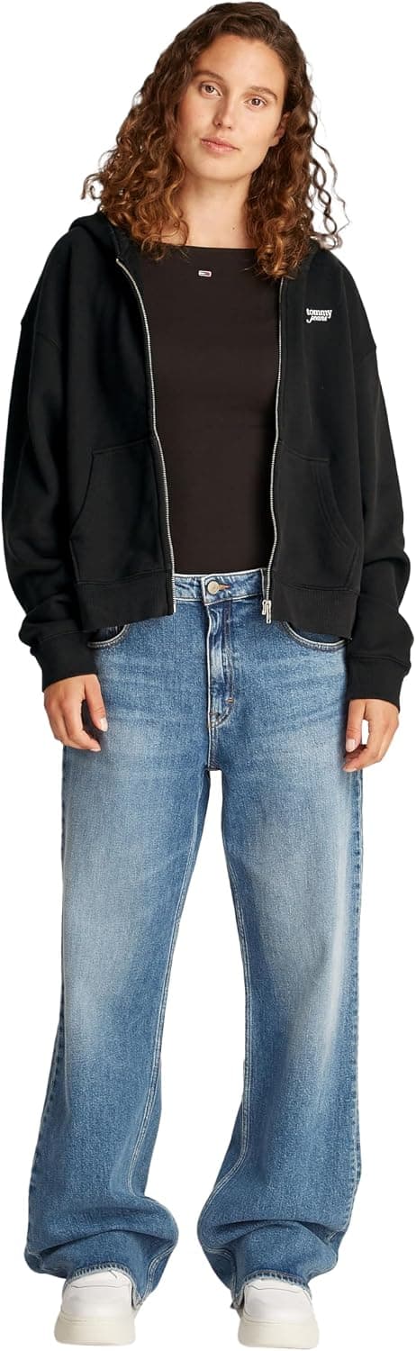 سویشرت زنانه Tommy Hilfiger لوگودار زیپدار مدل TJW BXY SCRIPT LOGO ZIP THRU سویشرت زنانه Tommy Hilfiger لوگودار زیپدار مدل TJW BXY SCRIPT LOGO ZIP THRU