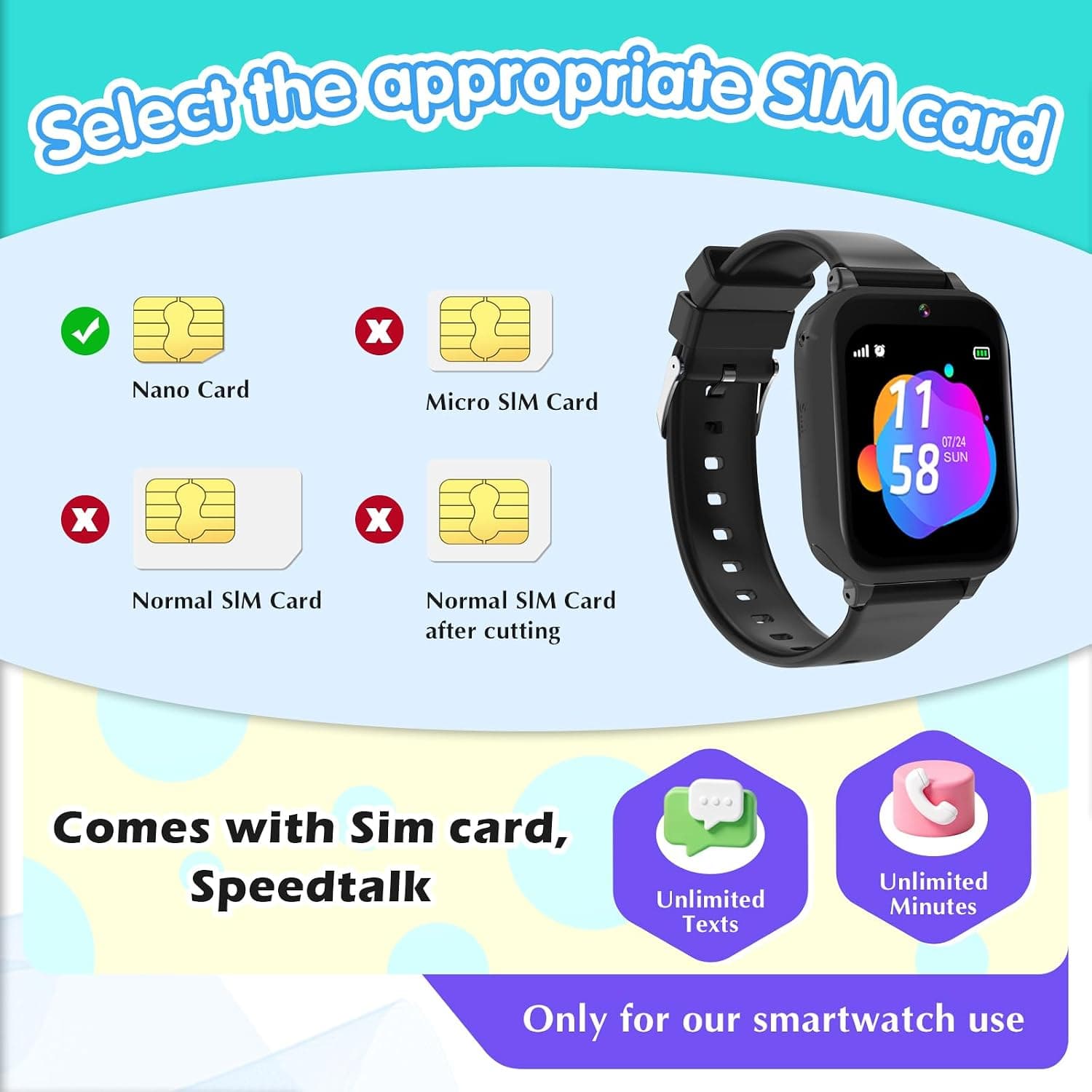 ساعت هوشمند دخترانه و پسرانه Ciffom با ردیاب GPS، تماس 4G دوطرفه و SOS مناسب 4-12 سال ساعت هوشمند دخترانه و پسرانه Ciffom با ردیاب GPS، تماس 4G دوطرفه و SOS مناسب 4-12 سال