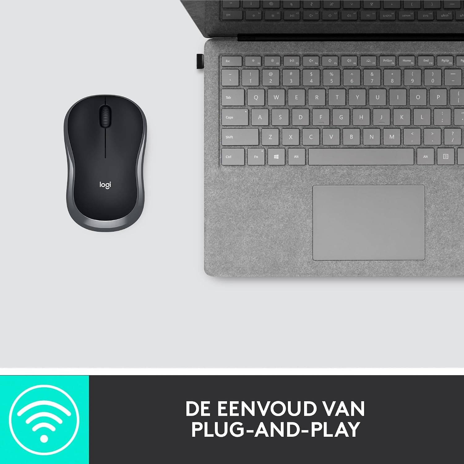ماوس بیسیم Logitech مدل M185، حسگر اپتیکال 1.000 DPI، خاکستری ماوس بیسیم Logitech مدل M185، حسگر اپتیکال 1.000 DPI، خاکستری