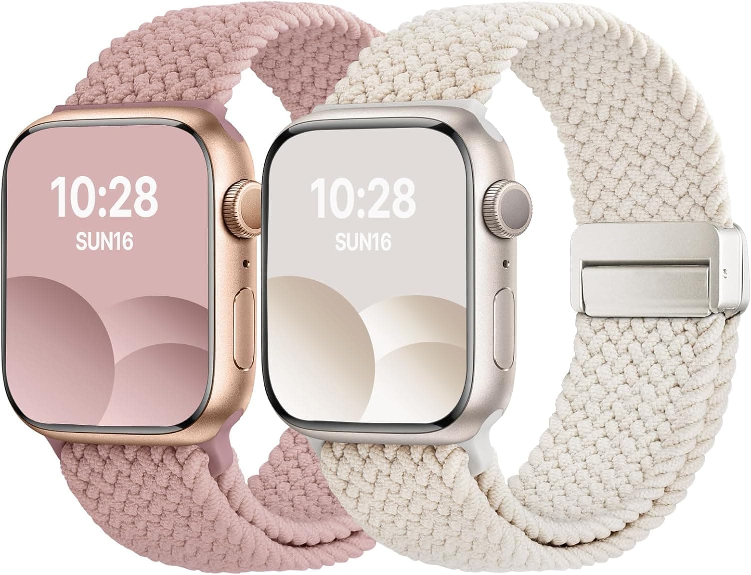 بند ساعت هوشمند Fullmosa مغناطیسی بافتنی الاستیک سازگار با Apple Watch 38/40/41/42/44/45/46/49mm 2 Pack بند ساعت هوشمند Fullmosa مغناطیسی بافتنی الاستیک سازگار با Apple Watch 38/40/41/42/44/45/46/49mm 2 Pack