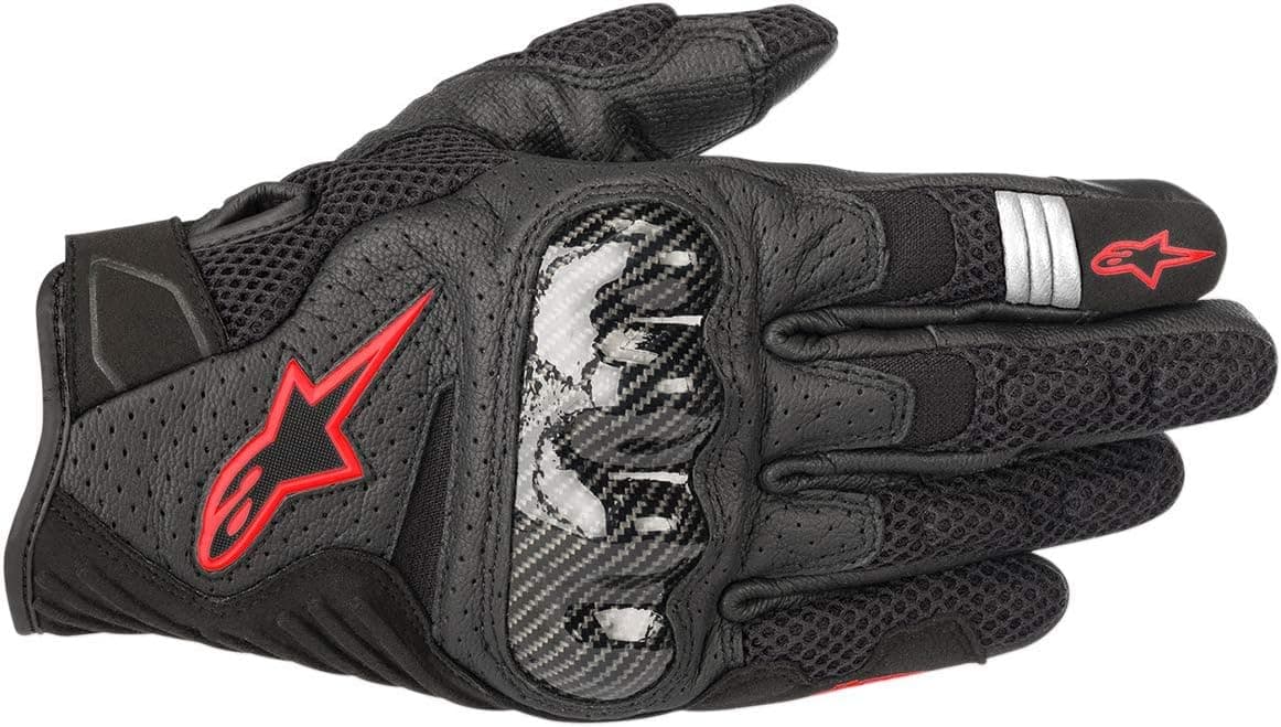 دستکش موتورسواری مردانه Alpinestars متوسط مشکی قرمز فلوئو مدل Smx-1 Air V2 دستکش موتورسواری مردانه Alpinestars متوسط مشکی قرمز فلوئو مدل Smx-1 Air V2