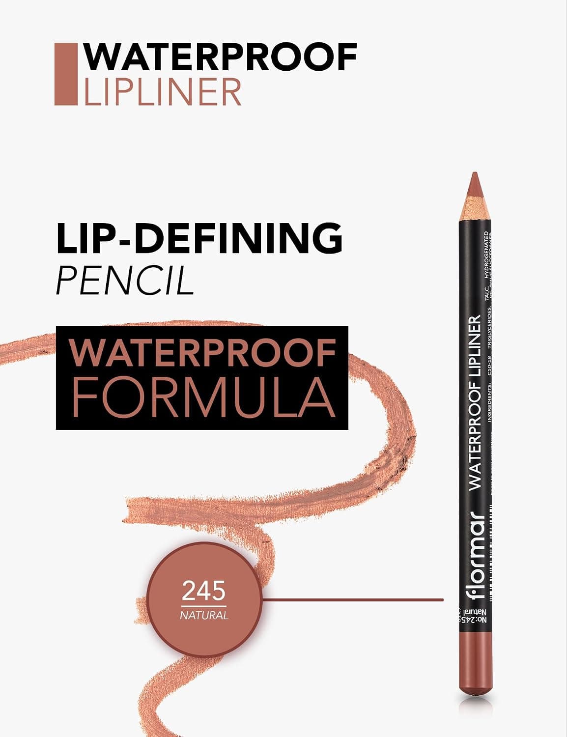 خط لب Flormar با رنگدانه بالا، جلوه مات و ضدآب خط لب Flormar با رنگدانه بالا، جلوه مات و ضدآب